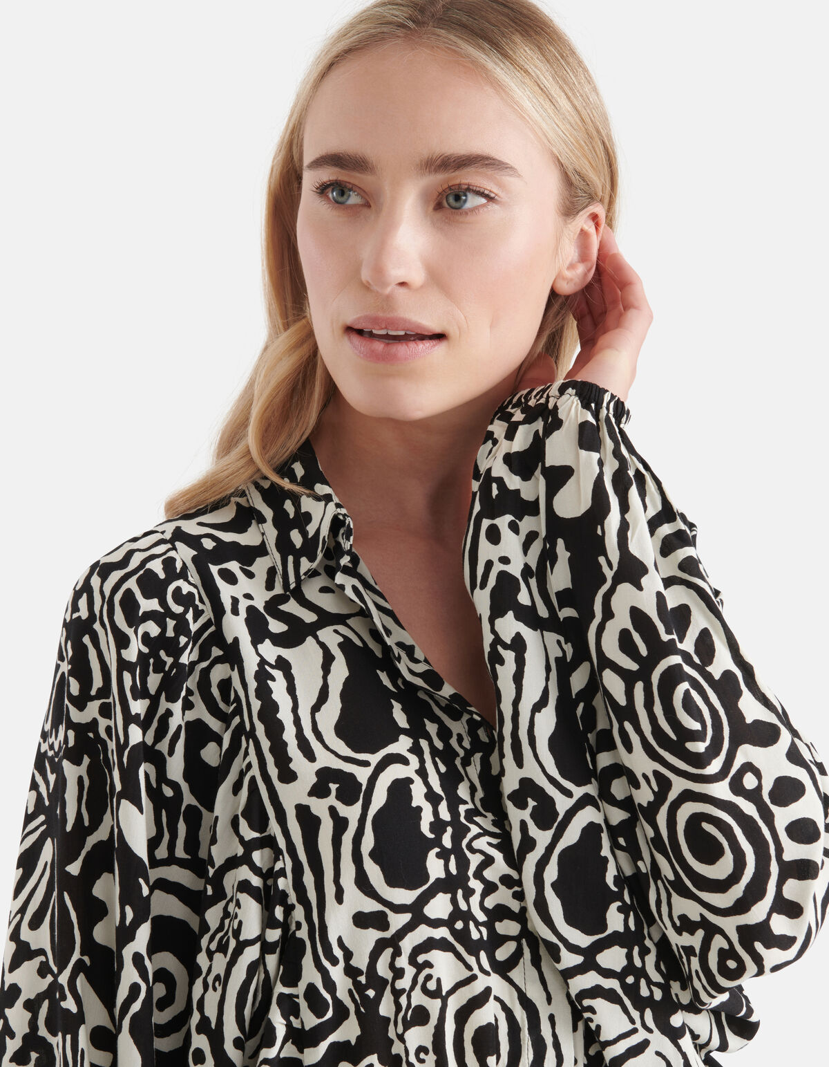 Grafische Mini Jurk Zwart/Wit SHOEBY WOMEN