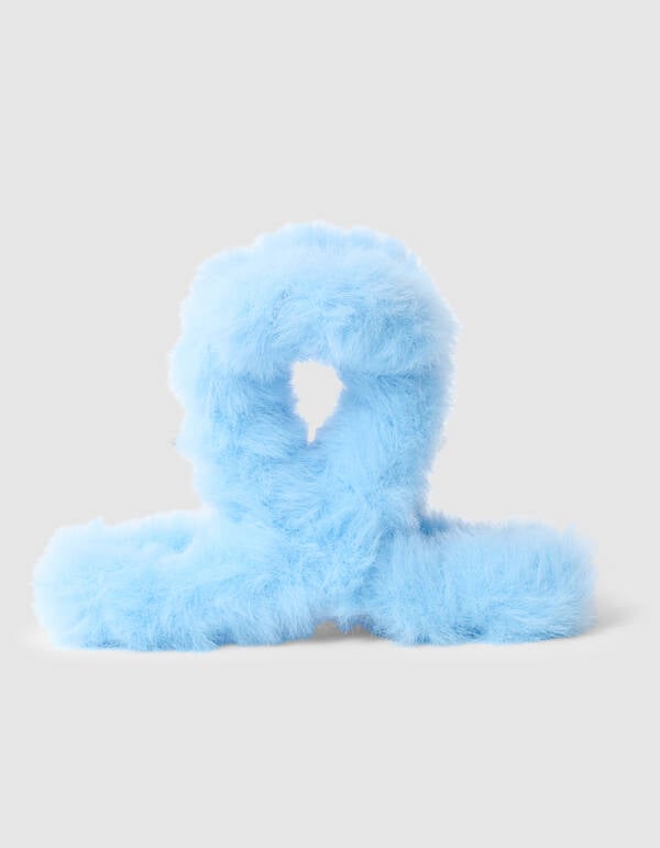 Fluffy Fur Haarclip Lichtblauw SHOEBY ACCESSOIRES