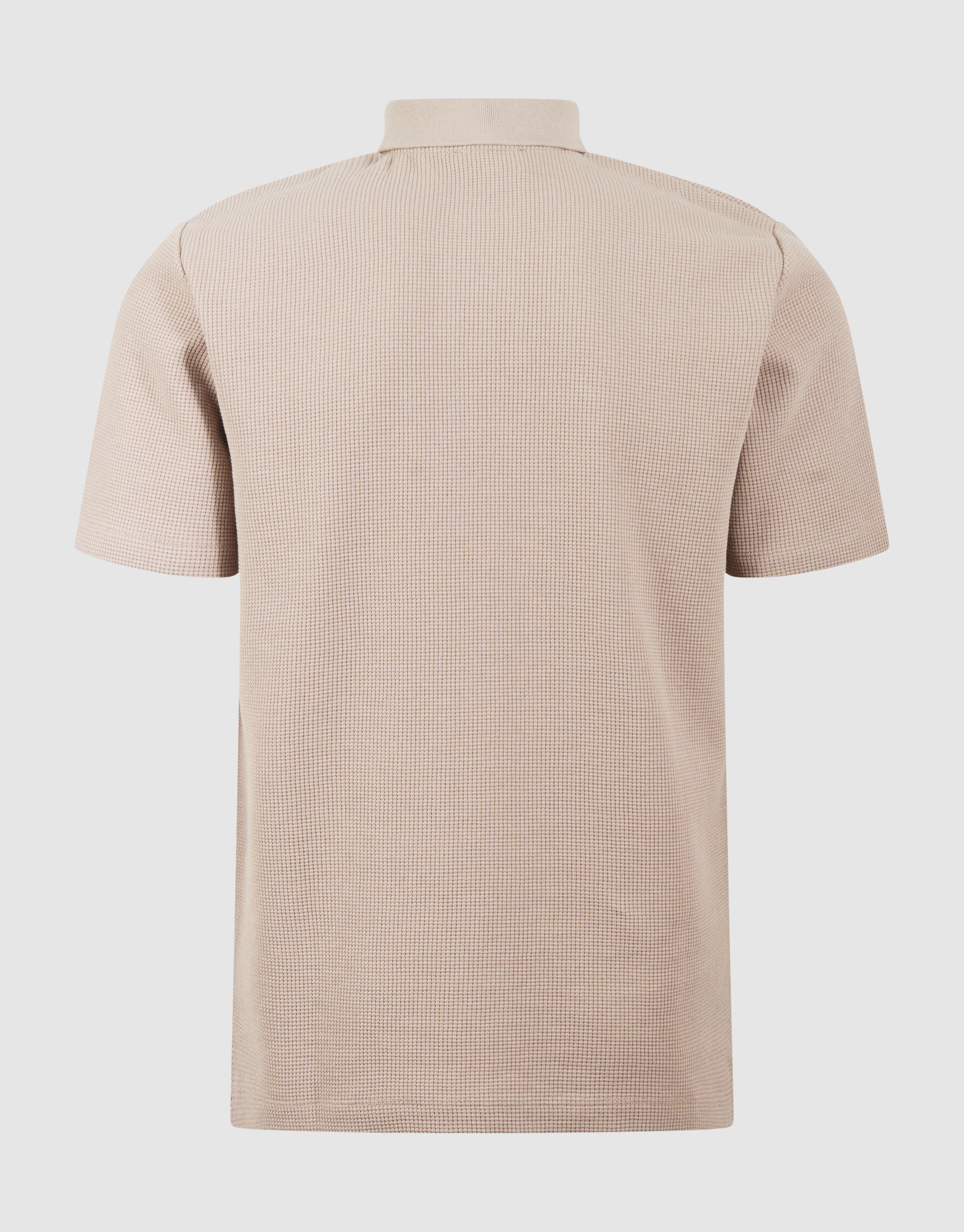 Waffle Polo Lichtbruin SHOEBY MEN