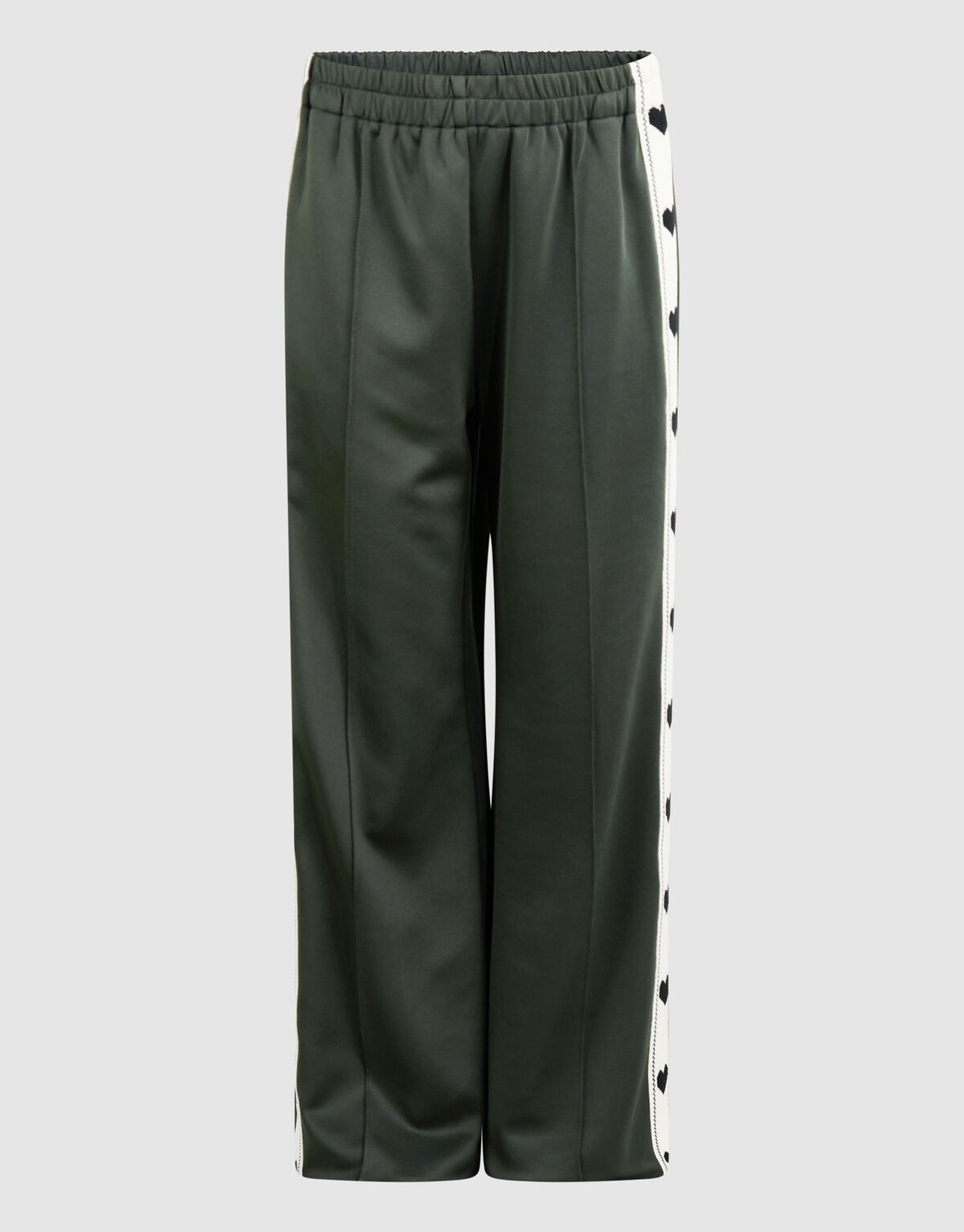 Sporty Heart Wide Leg Fit Broek Donkergroen SHOEBY GIRLS