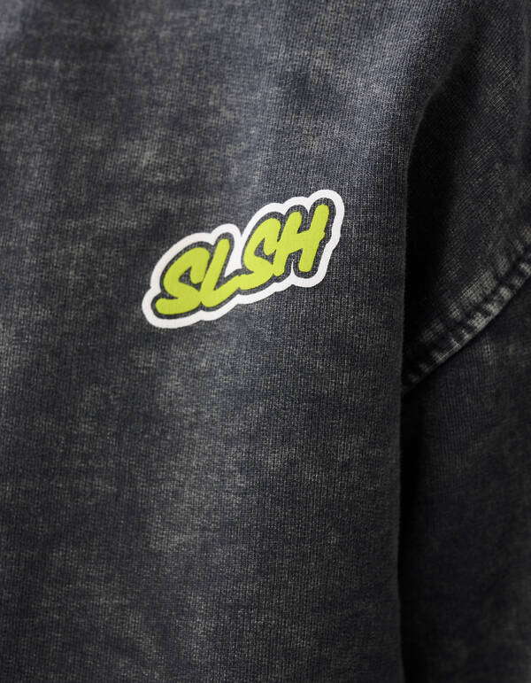 Washed Artwork Sweater Grijs SHOEBY BOYS