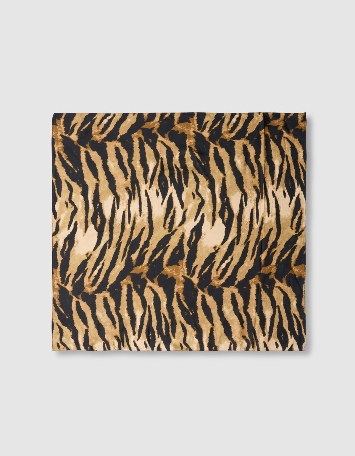 Satijnen Tiger Sjaal Bruin SHOEBY ACCESSOIRES