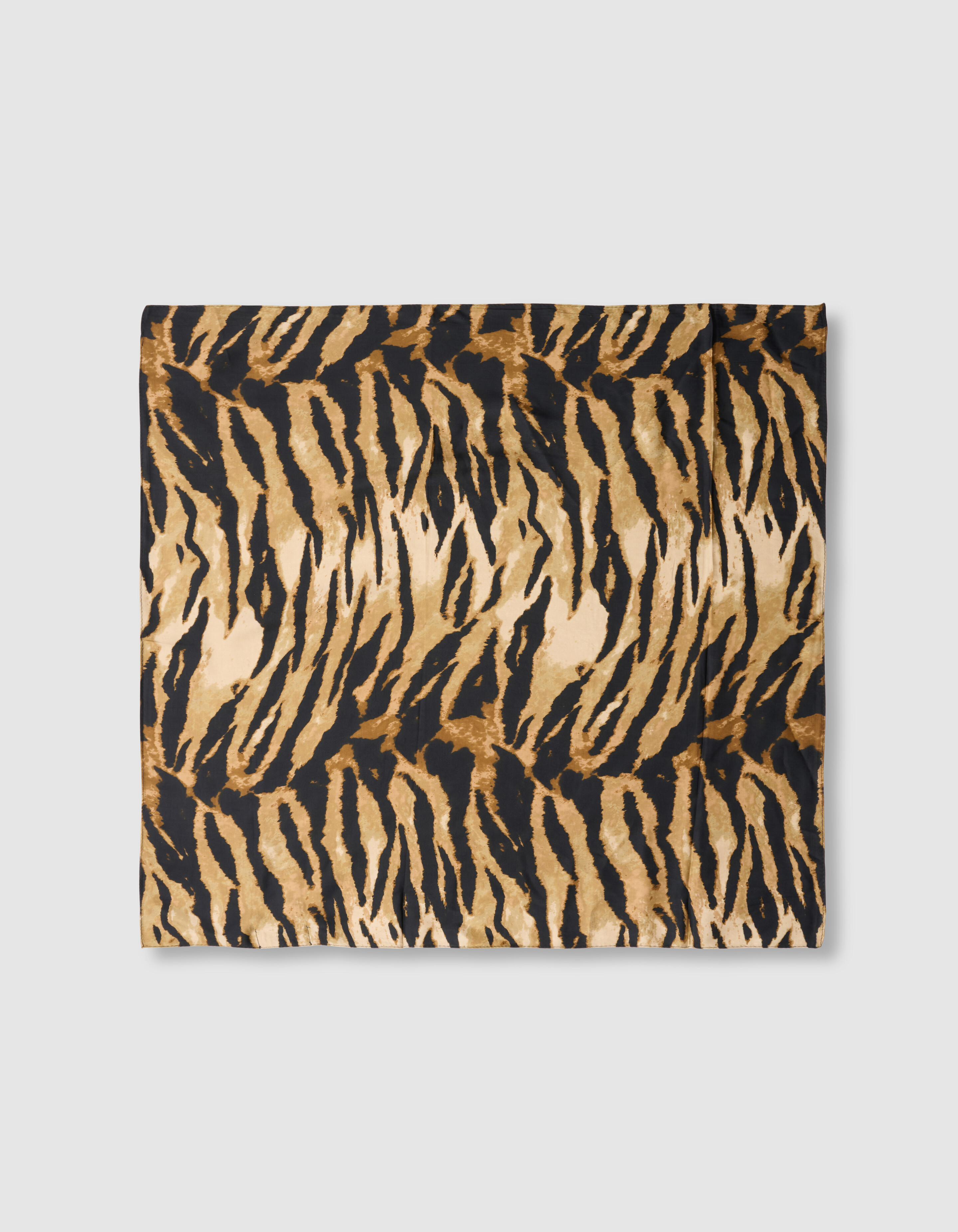 Satijnen Tiger Sjaal Bruin SHOEBY ACCESSOIRES