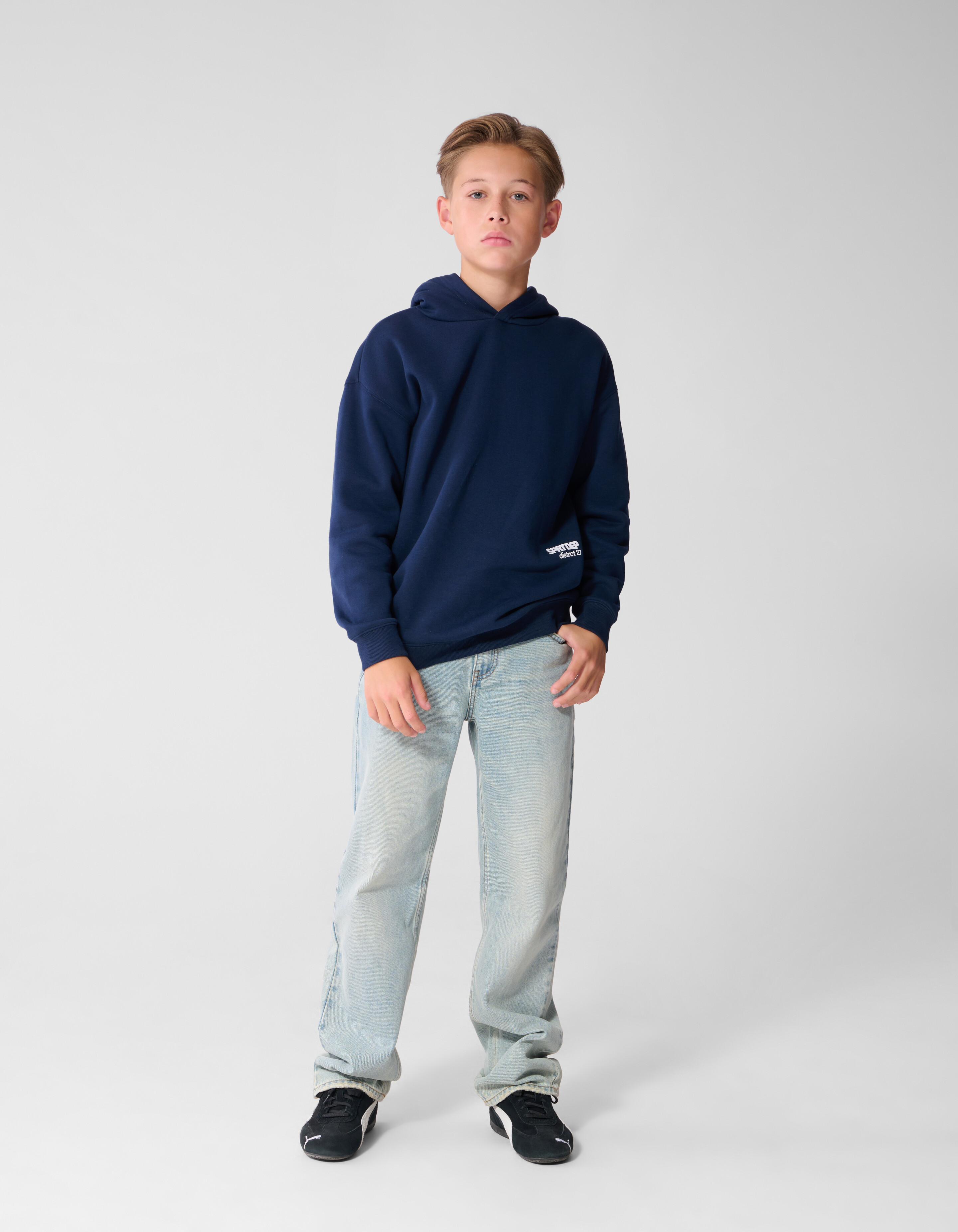 Oversized Hoodie Donkerblauw SHOEBY BOYS