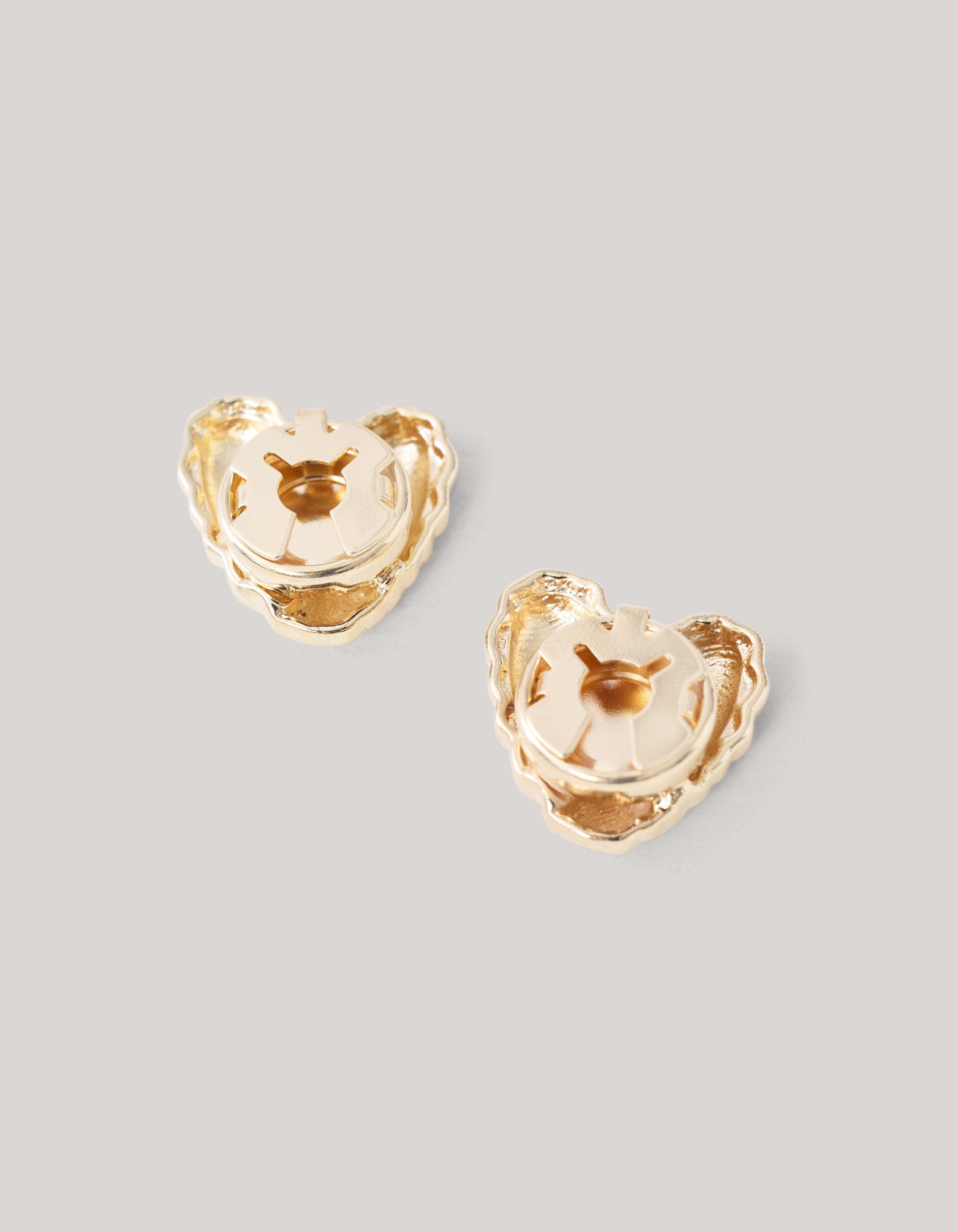 Heart Knopen Clips Goud SHOEBY ACCESSOIRES