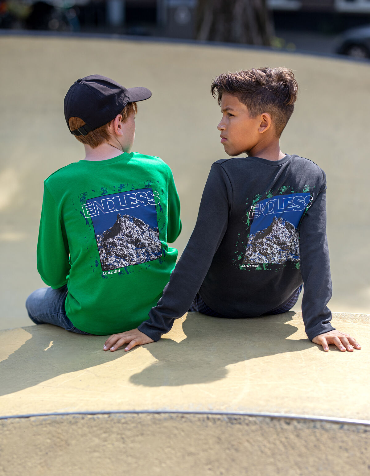 Artwork Longsleeve Donkerblauw SHOEBY BOYS
