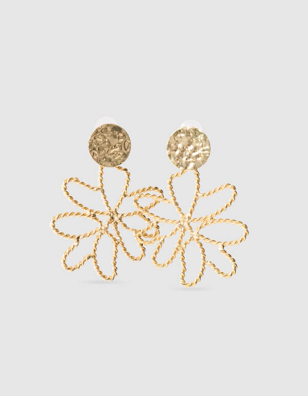 Big Flower Oorbellen Goud SHOEBY ACCESSOIRES