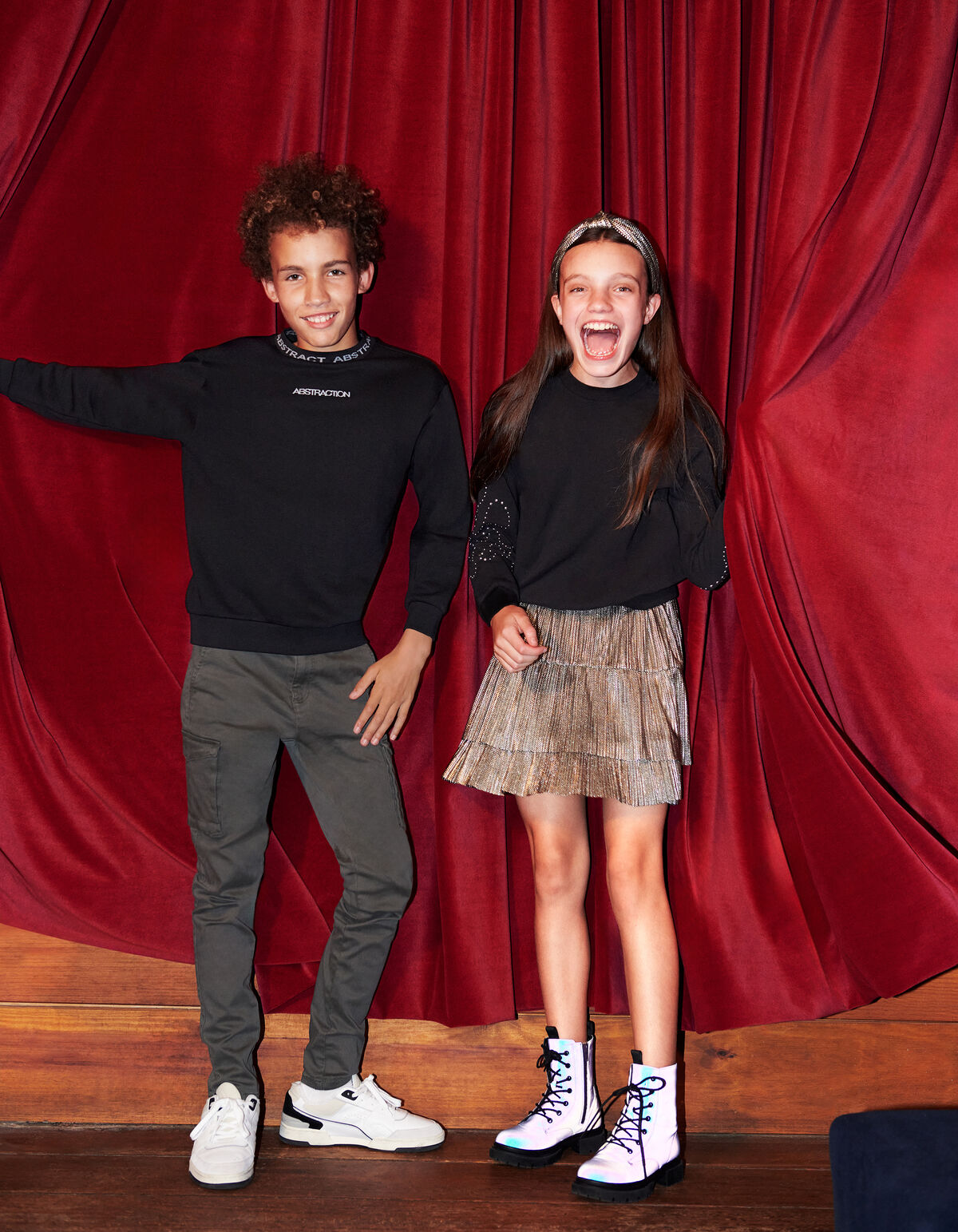 Print Sweater Zwart SHOEBY BOYS