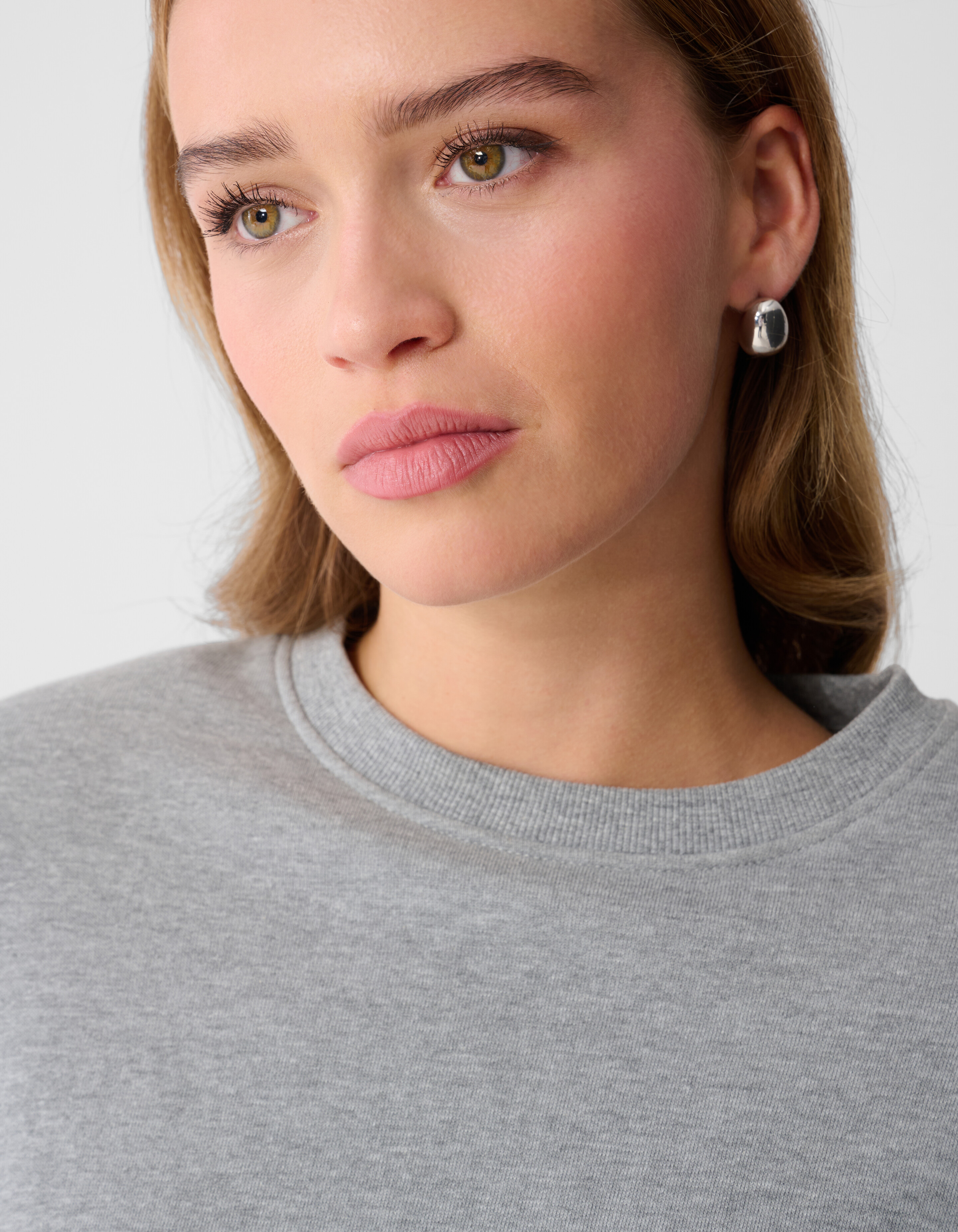 Oversized Sweater Lichtgrijs By Monica SHOEBY WOMEN