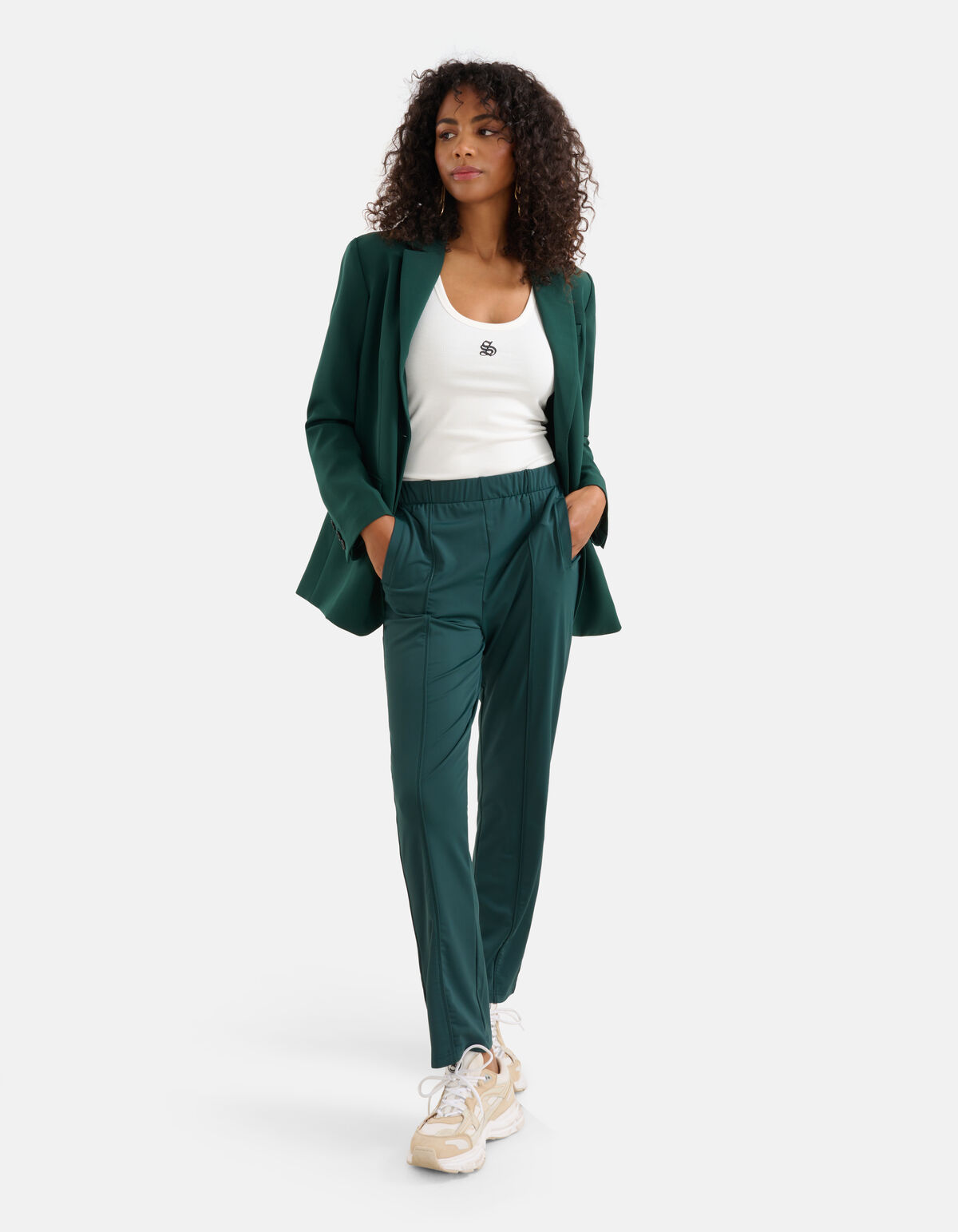 Travel Broek Donkergroen SHOEBY WOMEN