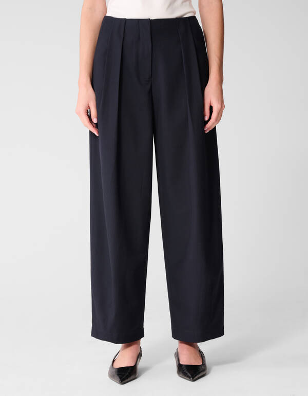 Pleated Broek Donkerblauw By Lonneke SHOEBY WOMEN