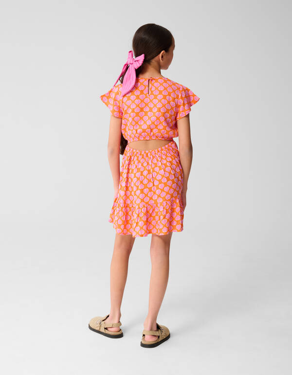 Schelpen Jurk Oranje SHOEBY GIRLS