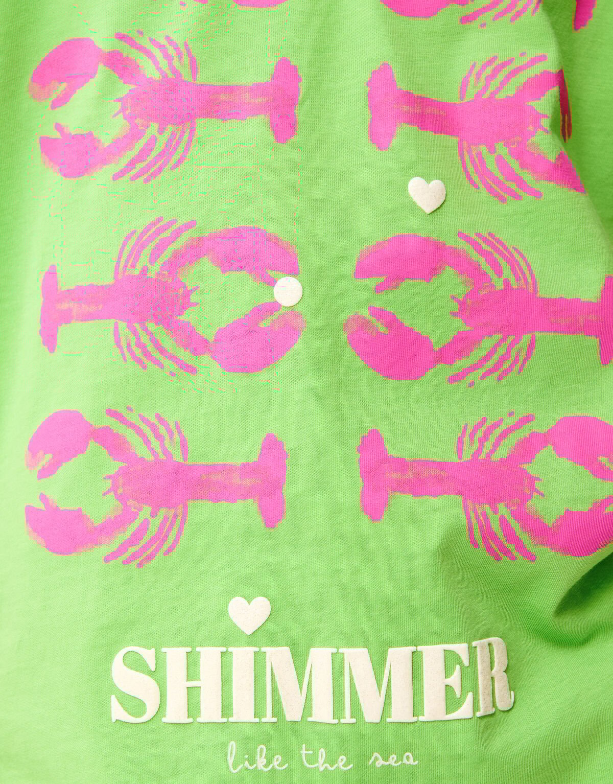 Kreeften Artwork T-shirt Lichtgroen SHOEBY GIRLS