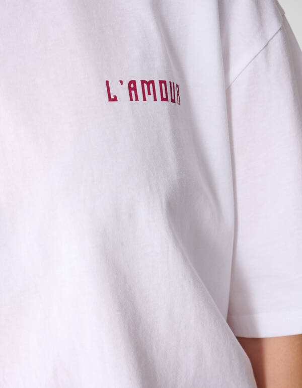 L'amour Artwork T-shirt Wit SHOEBY WOMEN