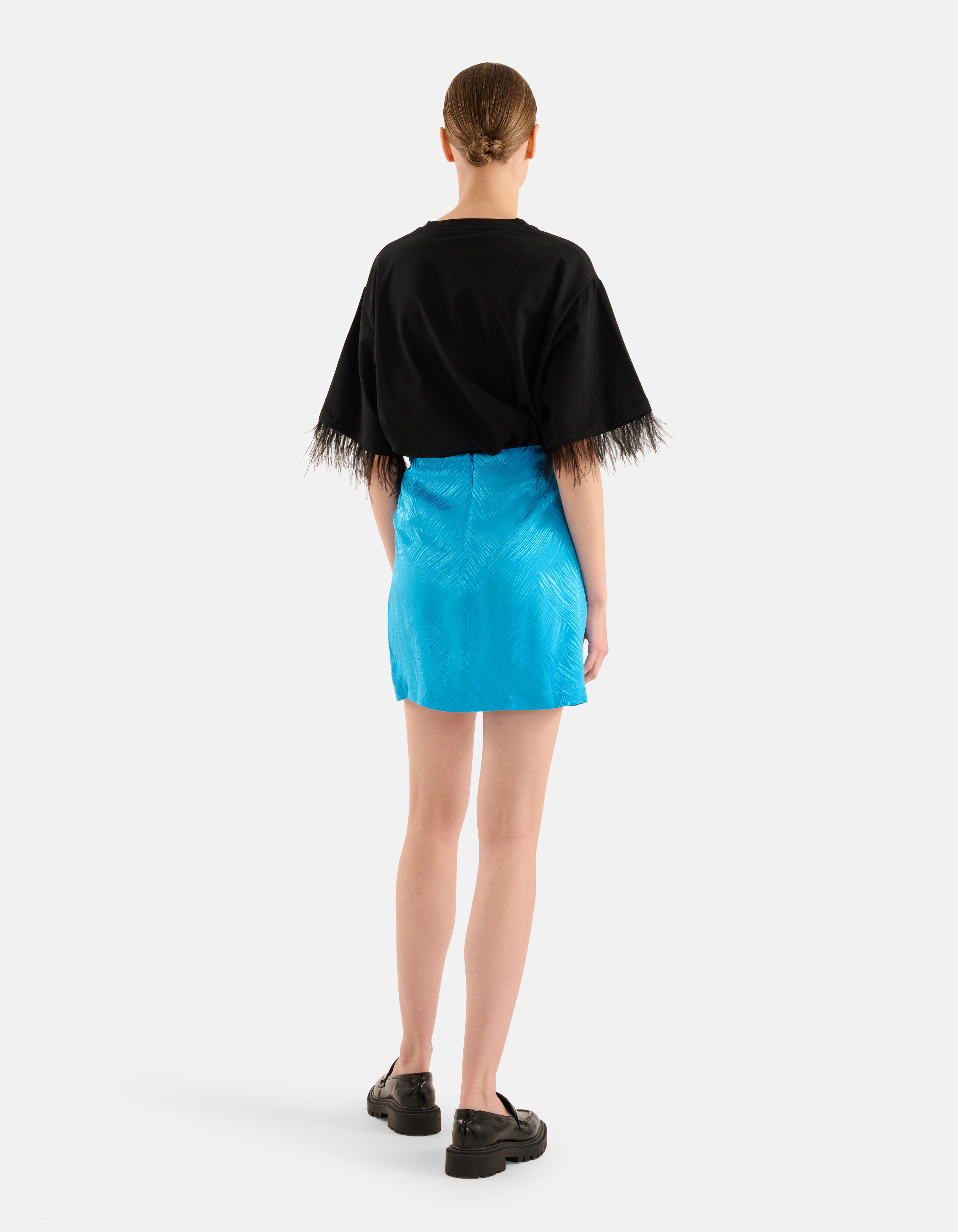 Jacquard Rok Blauw SHOEBY WOMEN