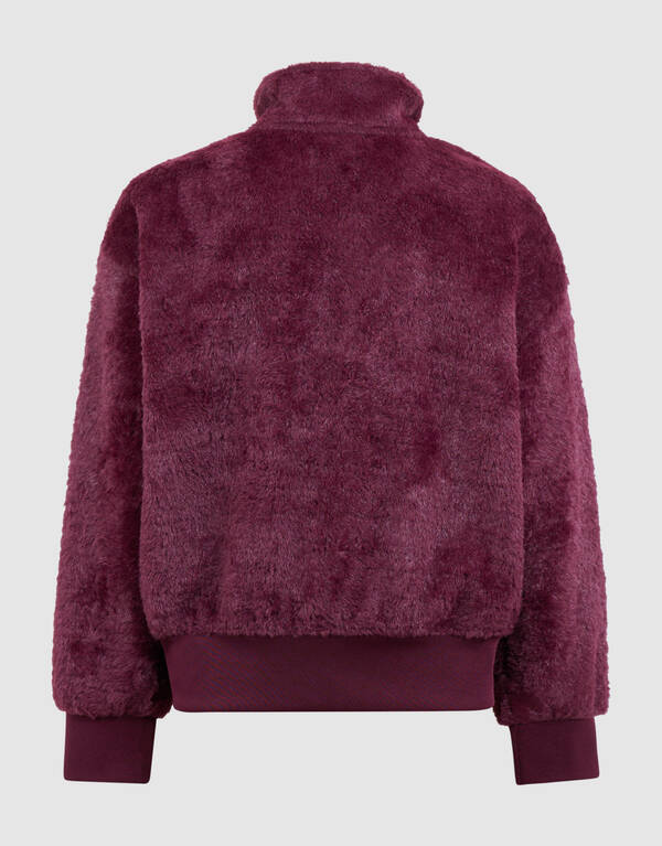 Fluffy Sporty Vest Donkerrood SHOEBY GIRLS