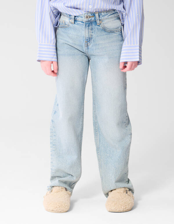 Baggy Fit Jeans Lichtblauw SHOEBY GIRLS
