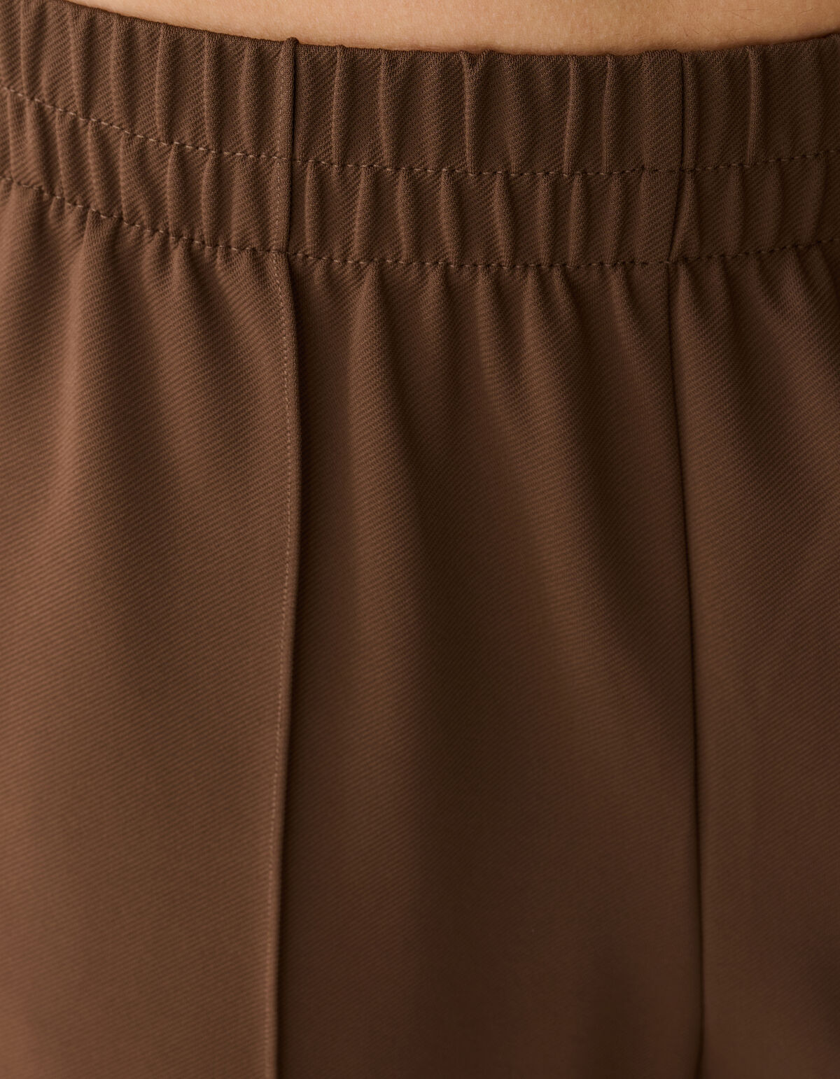 Basis Wide Leg Broek Bruin SHOEBY WOMEN