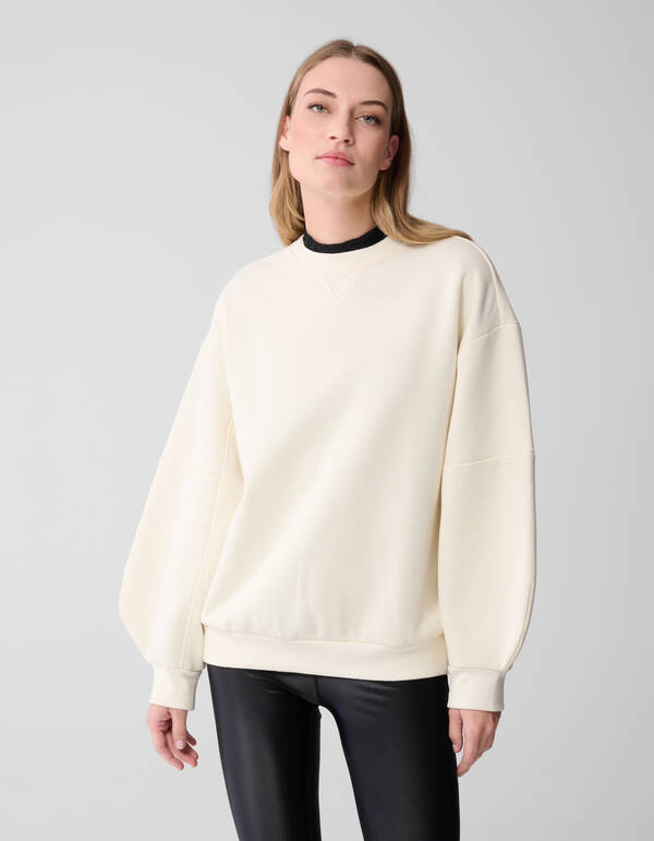 Big Sleeve Sweater Gebroken Wit SHOEBY WOMEN