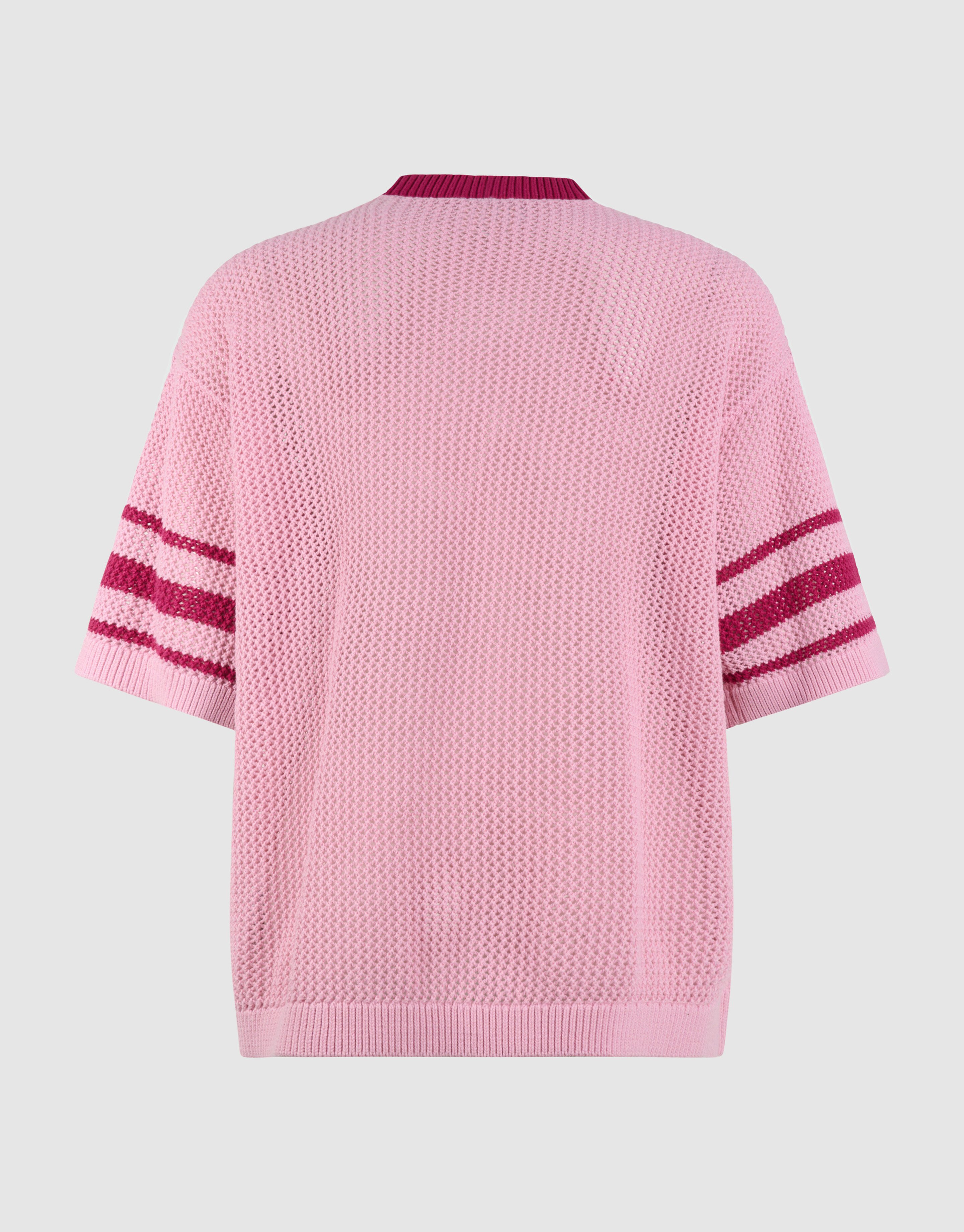 Oversized Baseball T-shirt Roze SHOEBY WOMEN