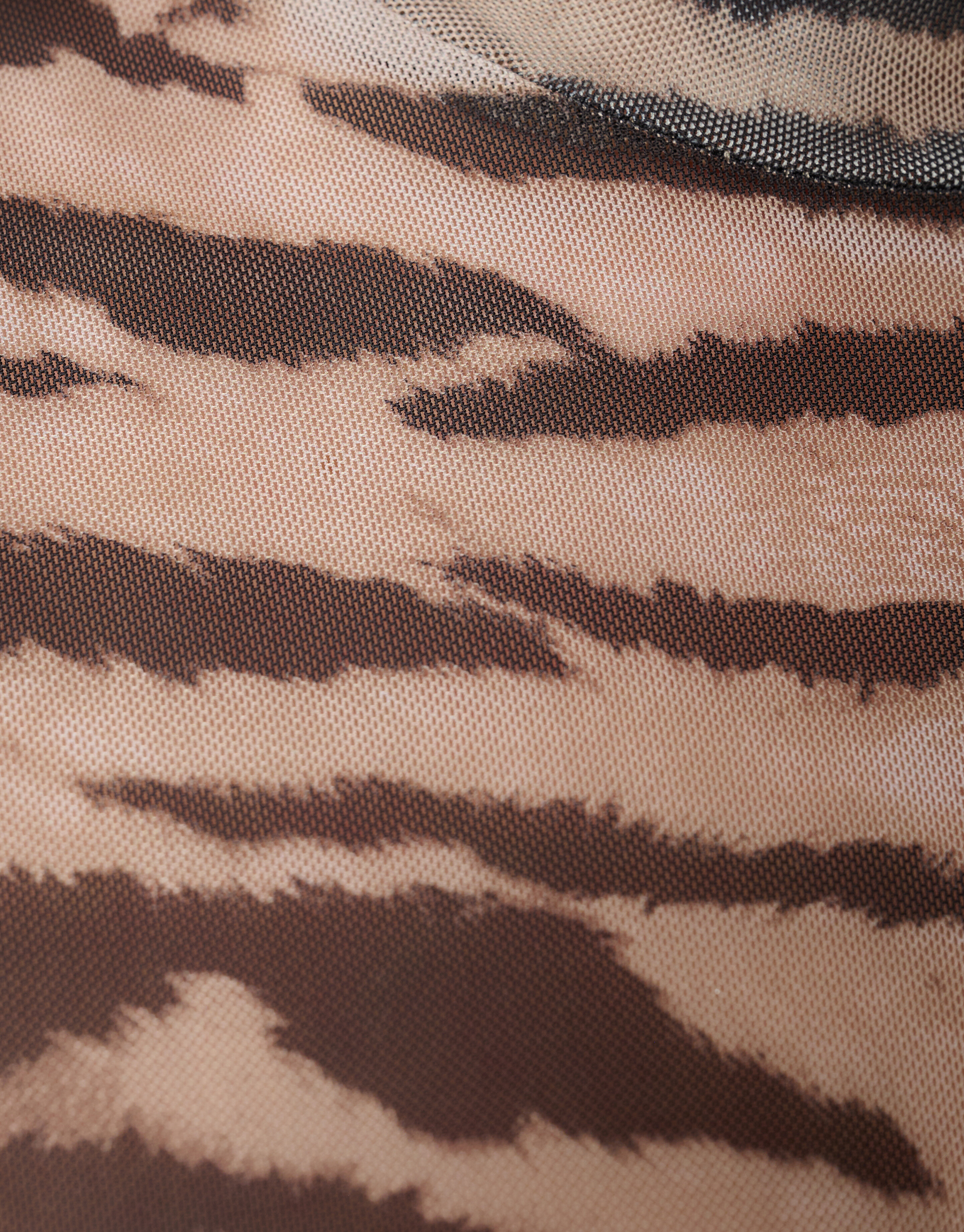 Mesh Tiger Top Lichtbruin SHOEBY WOMEN