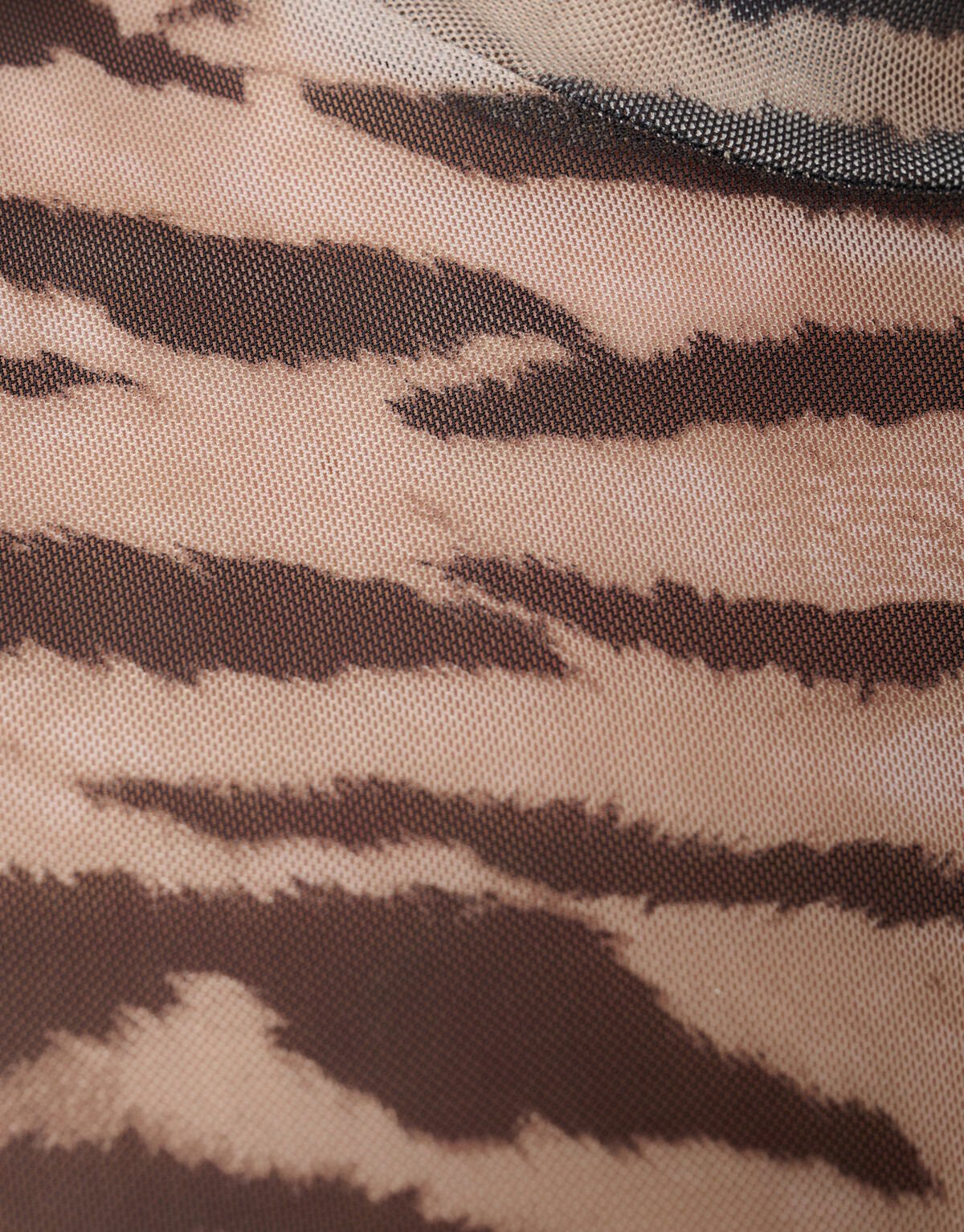 Mesh Tiger Top Lichtbruin SHOEBY WOMEN