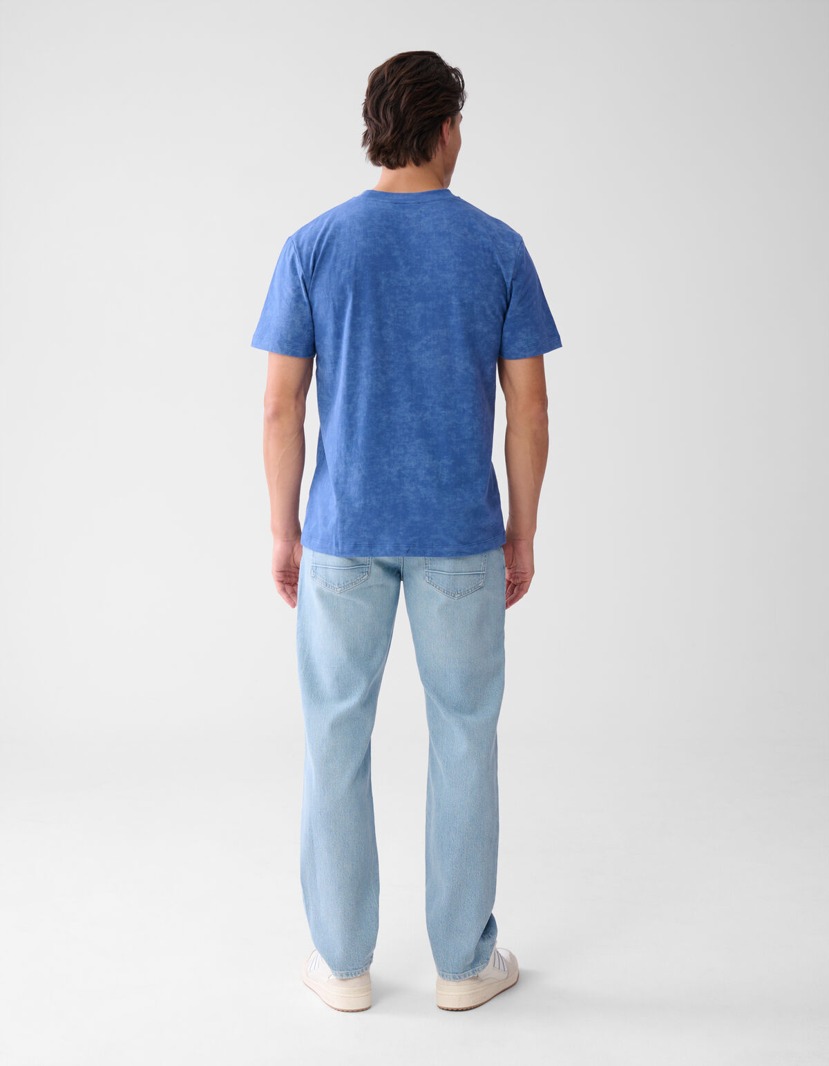 Printed T-shirt Blauw SHOEBY MEN