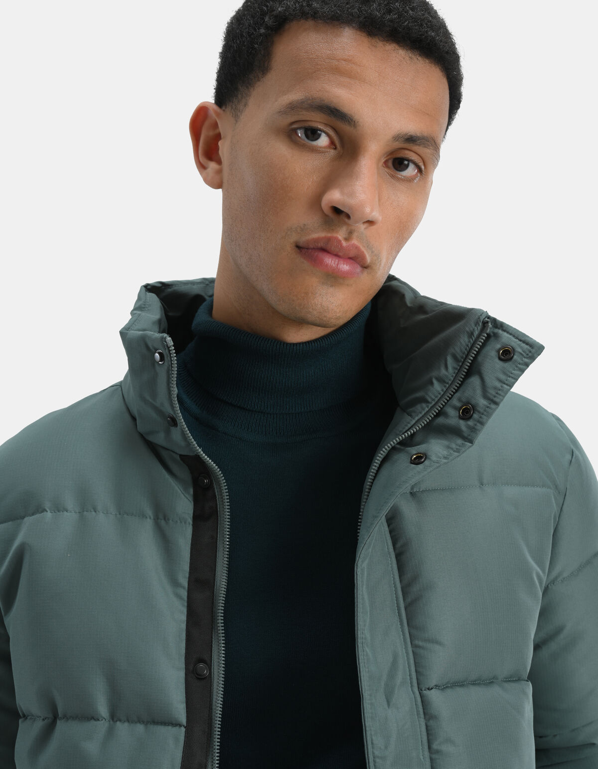 Uni Puffer Jas Groen SHOEBY MEN