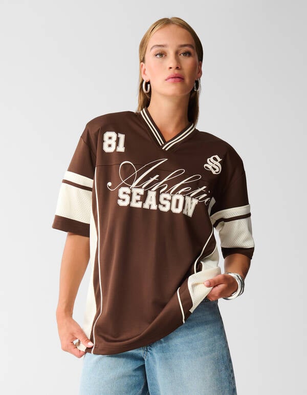 Oversized Baseball T-shirt Bruin SHOEBY WOMEN