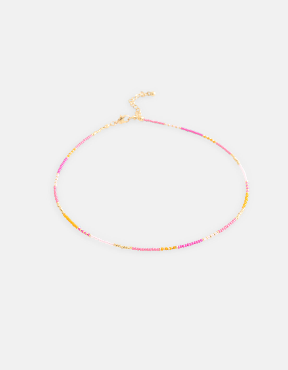 Kralen Ketting Roze/Oranje SHOEBY ACCESSOIRES