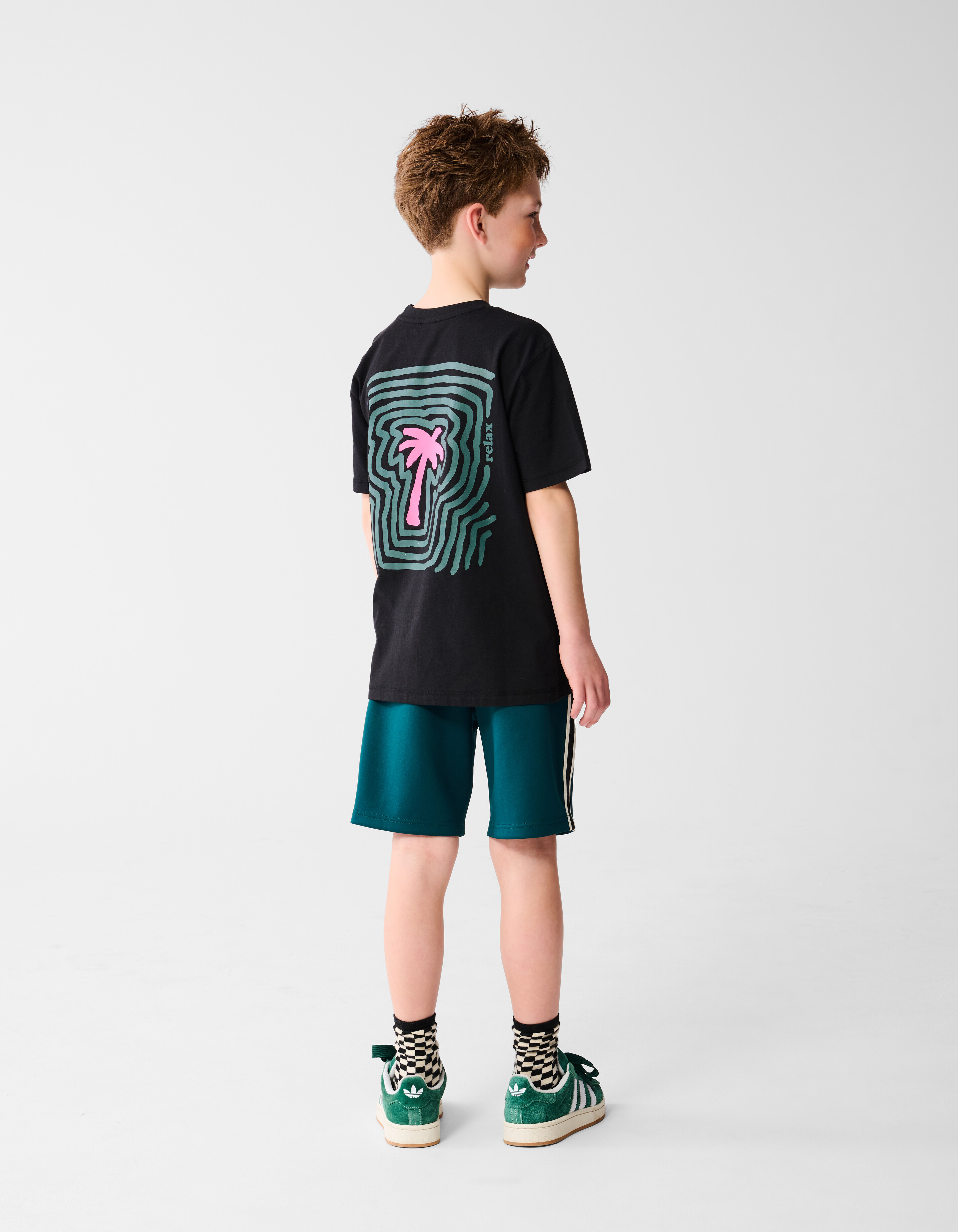 Palm Artwork T-shirt Zwart SHOEBY BOYS