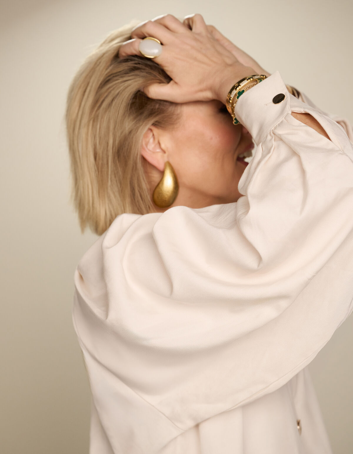 Cropped Blouse Gebroken Wit By Lonneke SHOEBY WOMEN