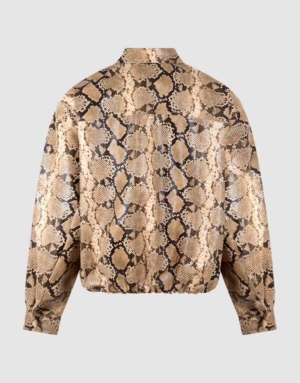 Oversized Snake Jack Lichtbruin SHOEBY WOMEN