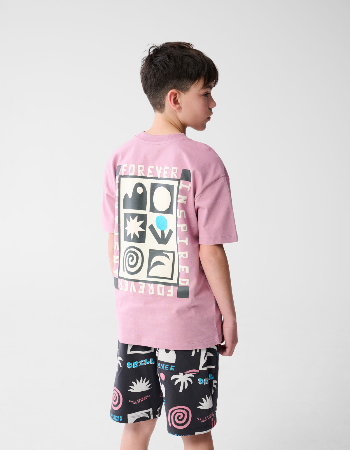 Holiday Artwork T-shirt Roze SHOEBY BOYS