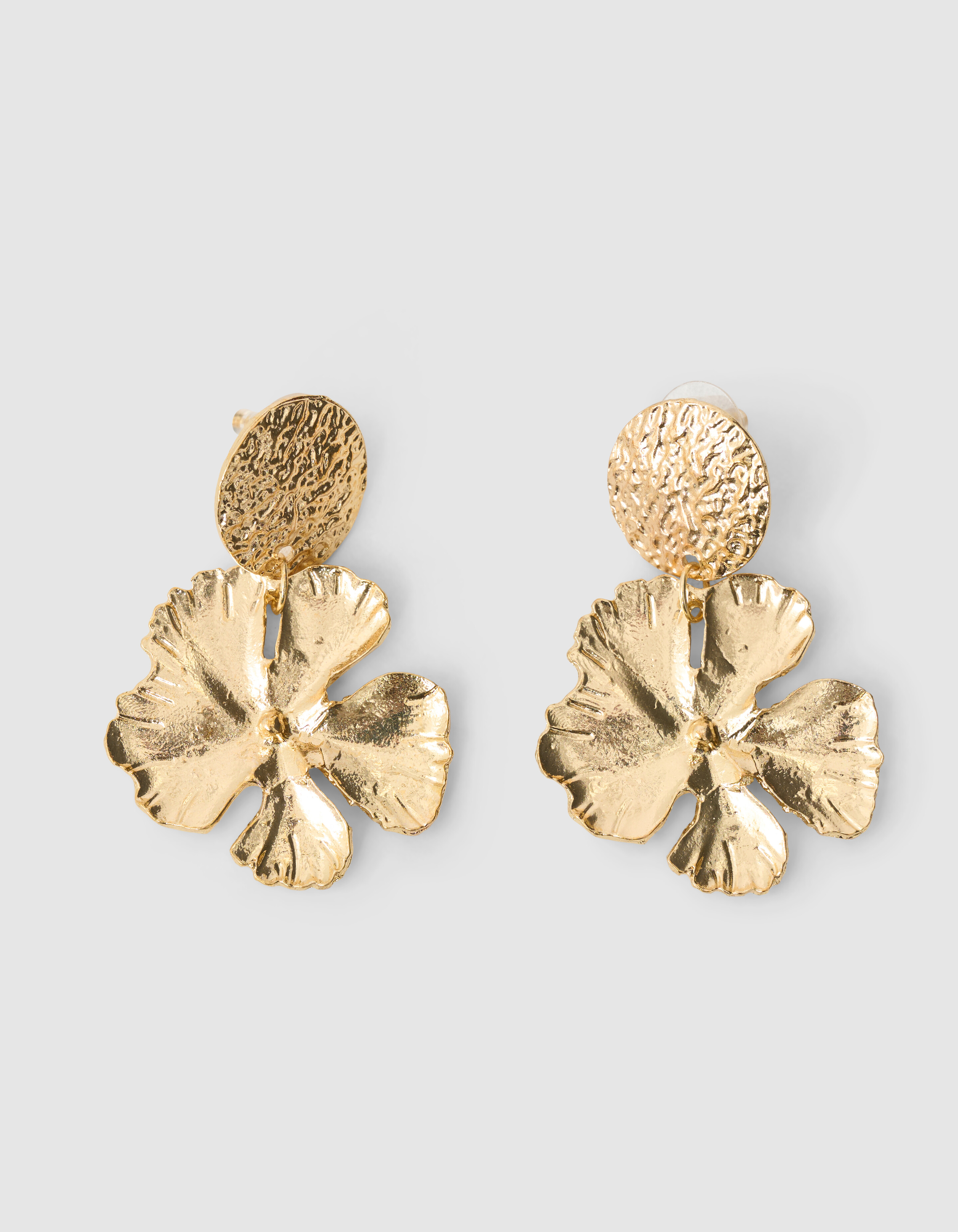 Hammerd Blad Oorbellen Goud SHOEBY ACCESSOIRES