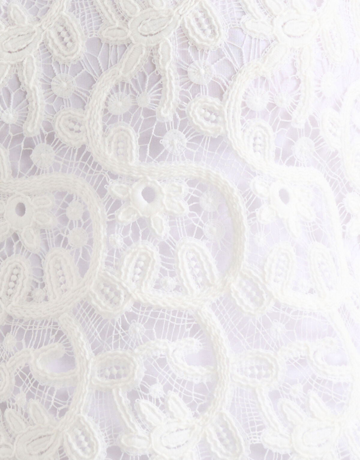 Broderie Lace Top Wit SHOEBY WOMEN