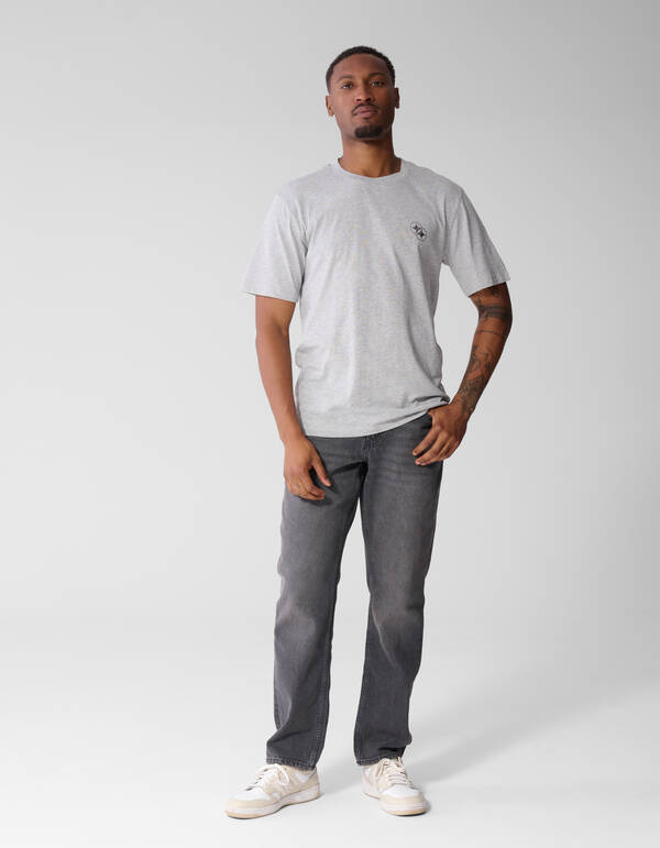 Diagonal T-shirt Lichtgrijs SHOEBY MEN