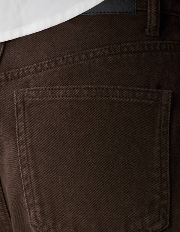 Clean Barrel Fit Jeans Bruin SHOEBY WOMEN