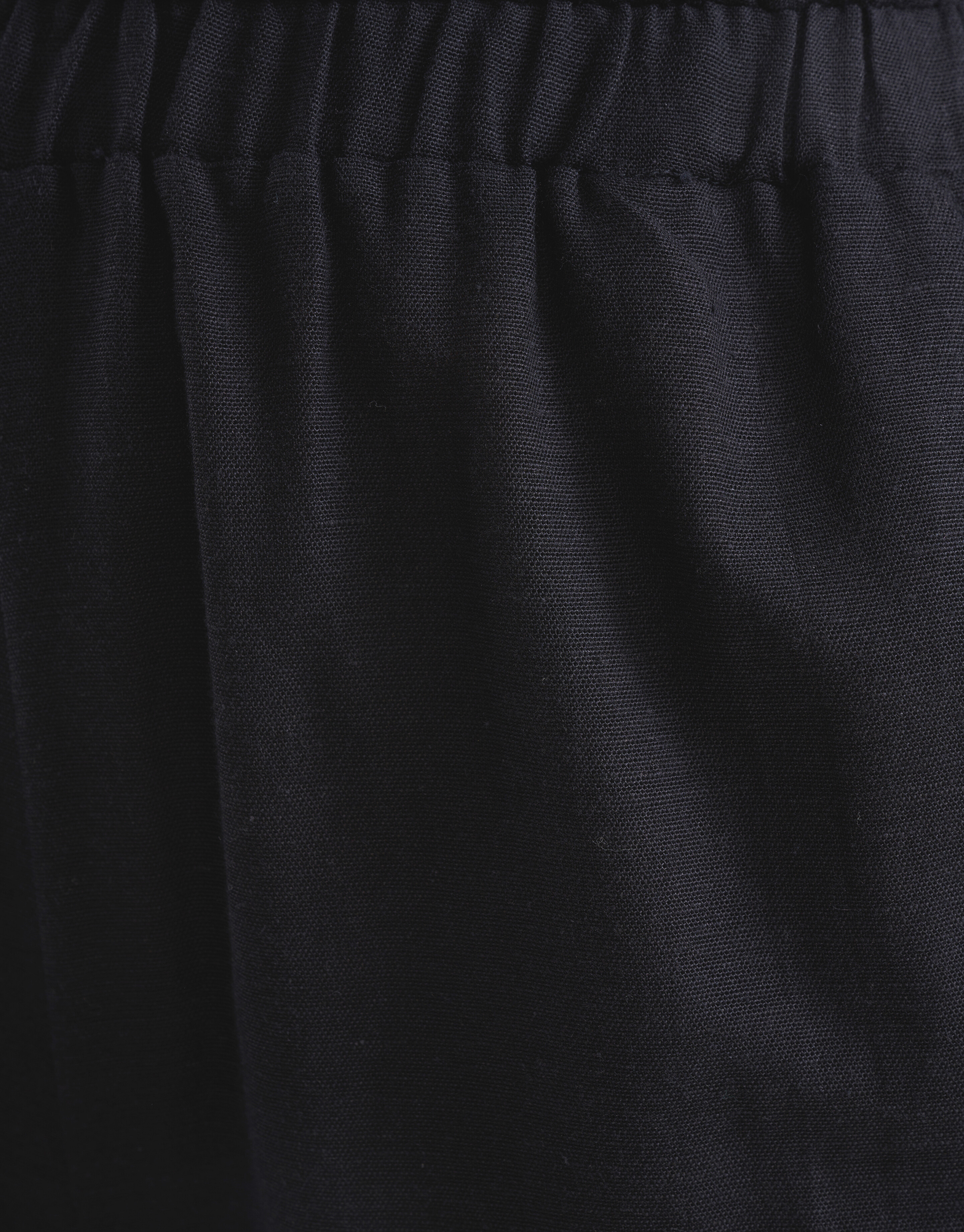 Linnen One Shoulder Jumpsuit Zwart SHOEBY WOMEN