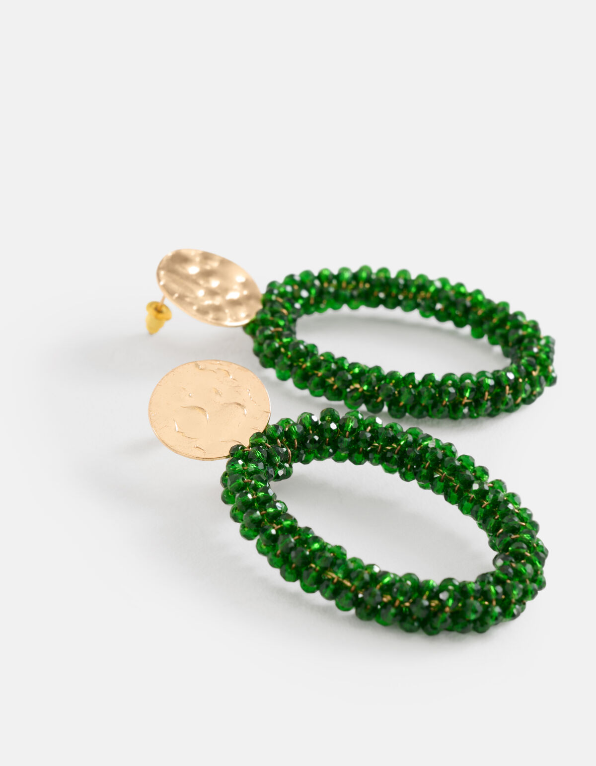 Beaded Oorbellen Groen SHOEBY ACCESSOIRES