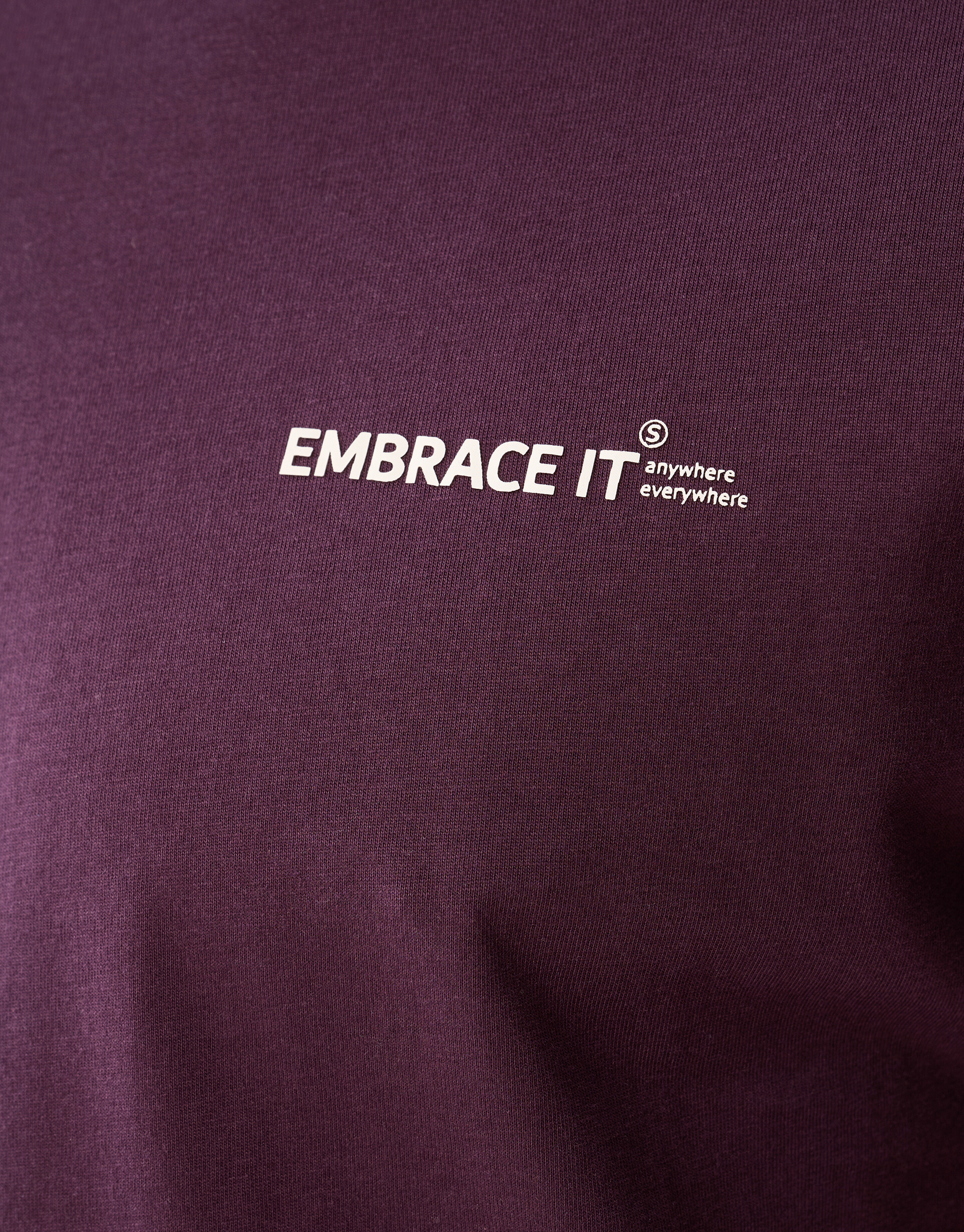 Embrace Artwork T-shirt Donkerrood SHOEBY MEN