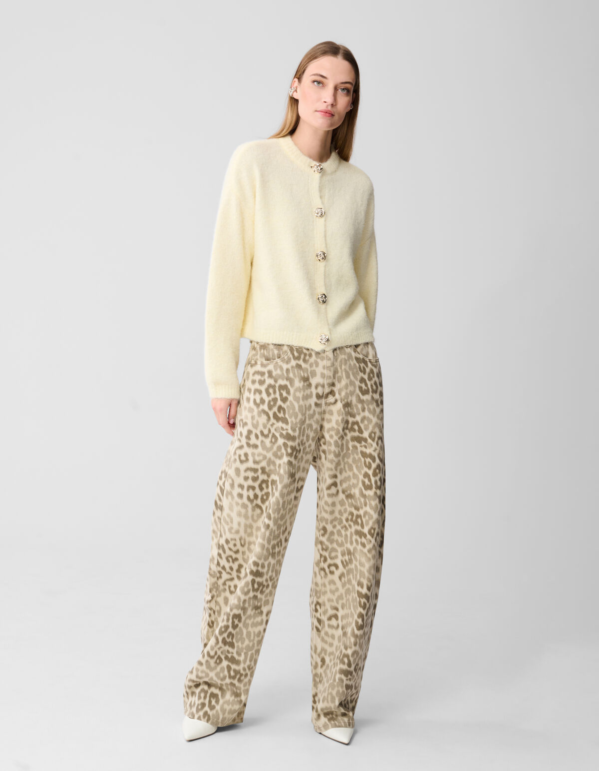 Fancy Button Vest Lichtgeel SHOEBY WOMEN