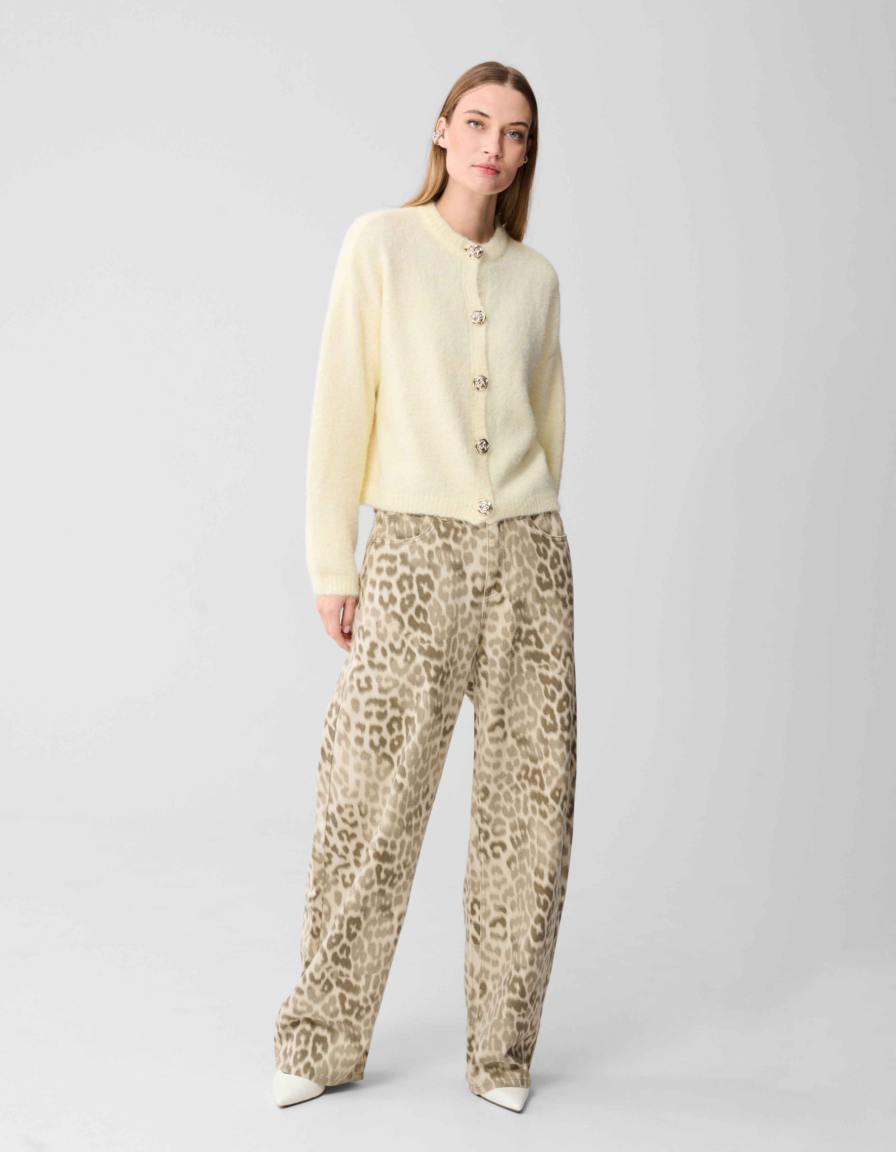 Fancy Button Vest Lichtgeel SHOEBY WOMEN