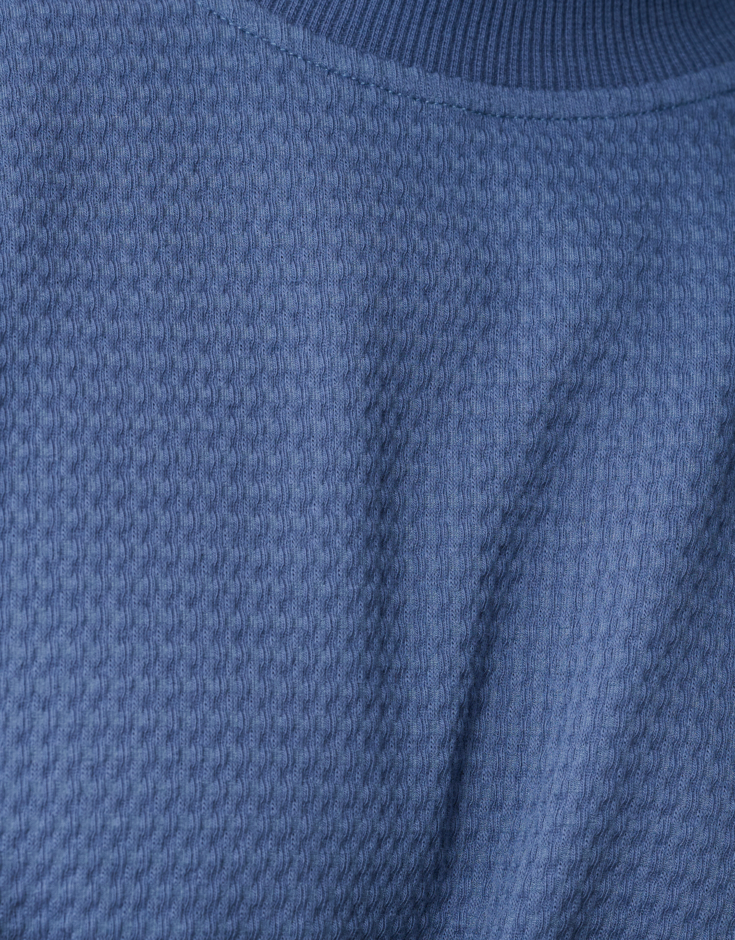 Structuur Longsleeve T-shirt Blauw SHOEBY MEN