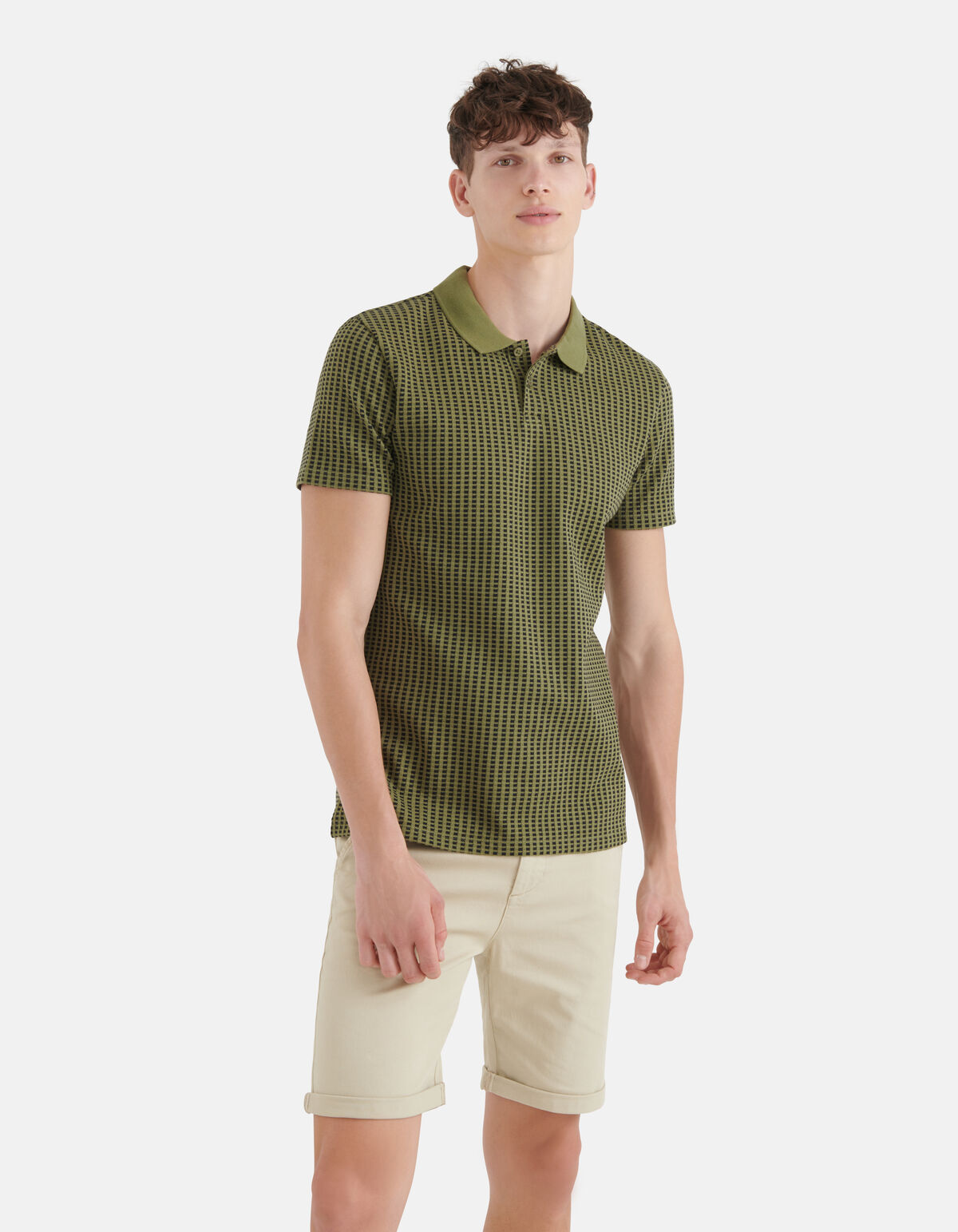 Rectangle Polo Donkergroen SHOEBY MEN