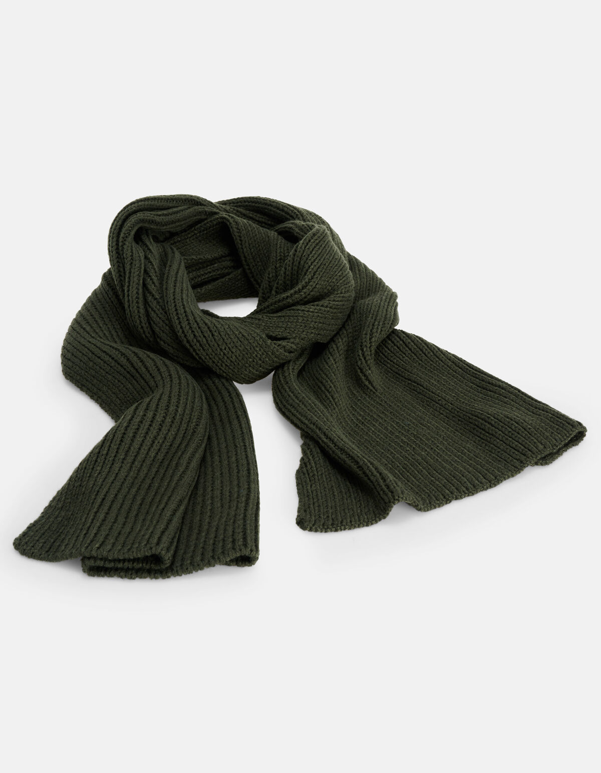 Gebreide Sjaal Donkergroen SHOEBY ACCESSOIRES