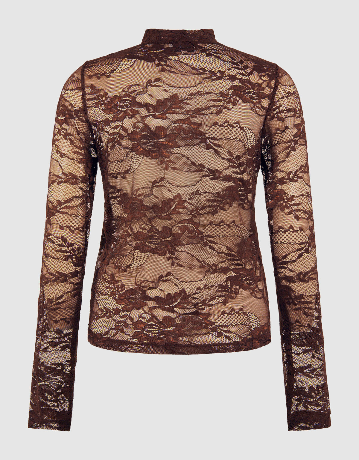 Flower Kanten Top Bruin SHOEBY WOMEN