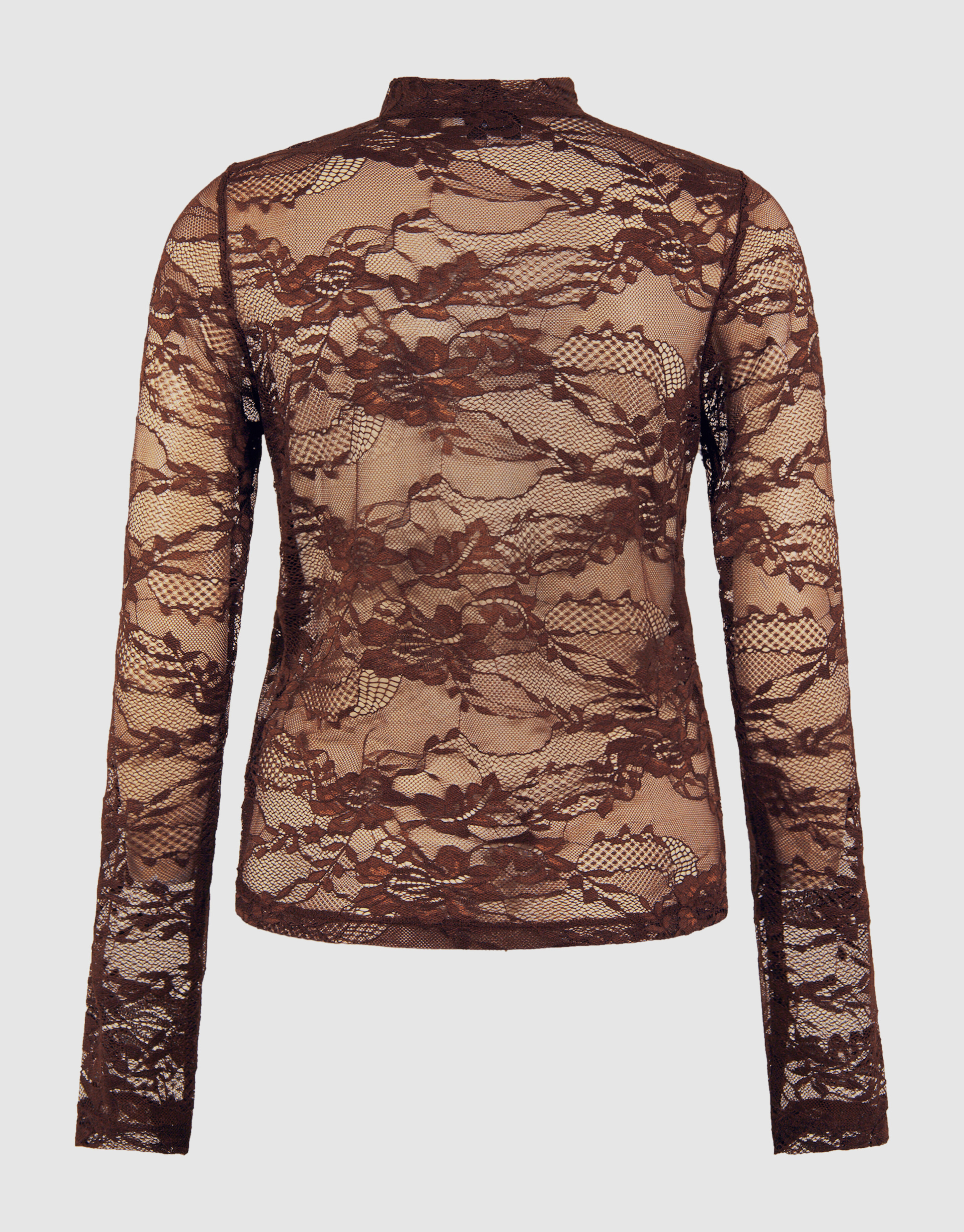 Flower Kanten Top Bruin SHOEBY WOMEN