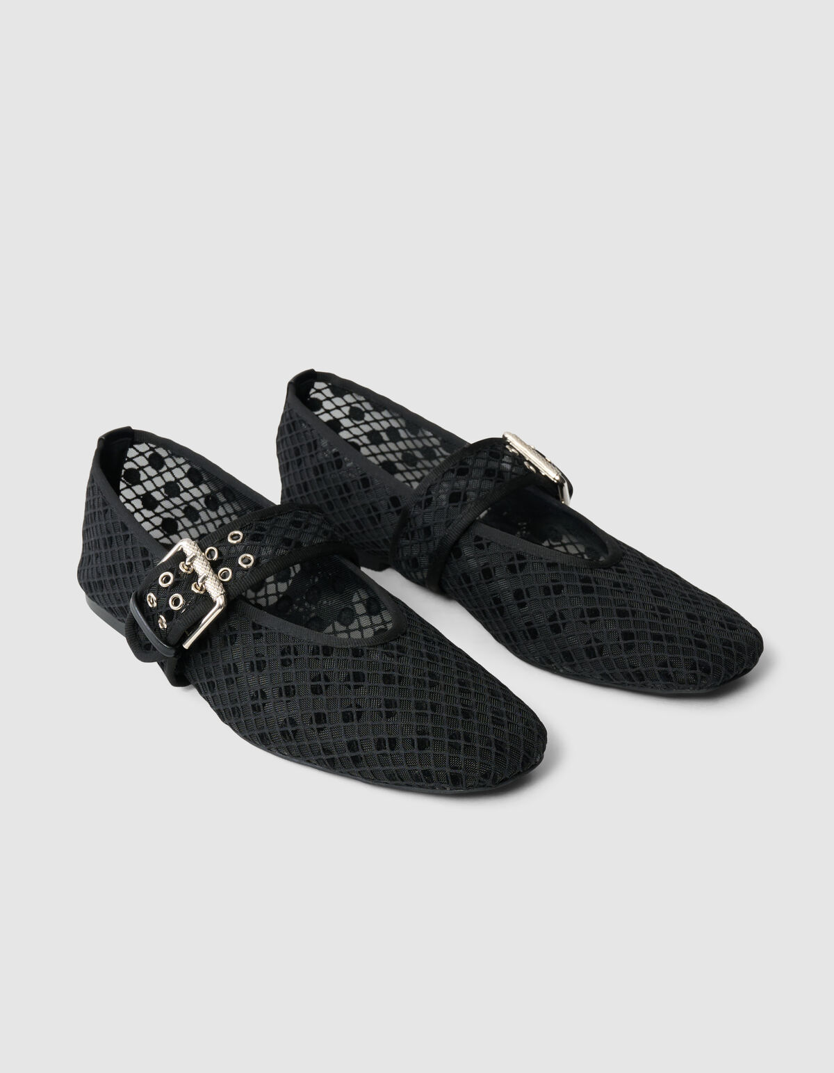 Polkadot Mesh Instapper Zwart SCHOENEN SHOEBY
