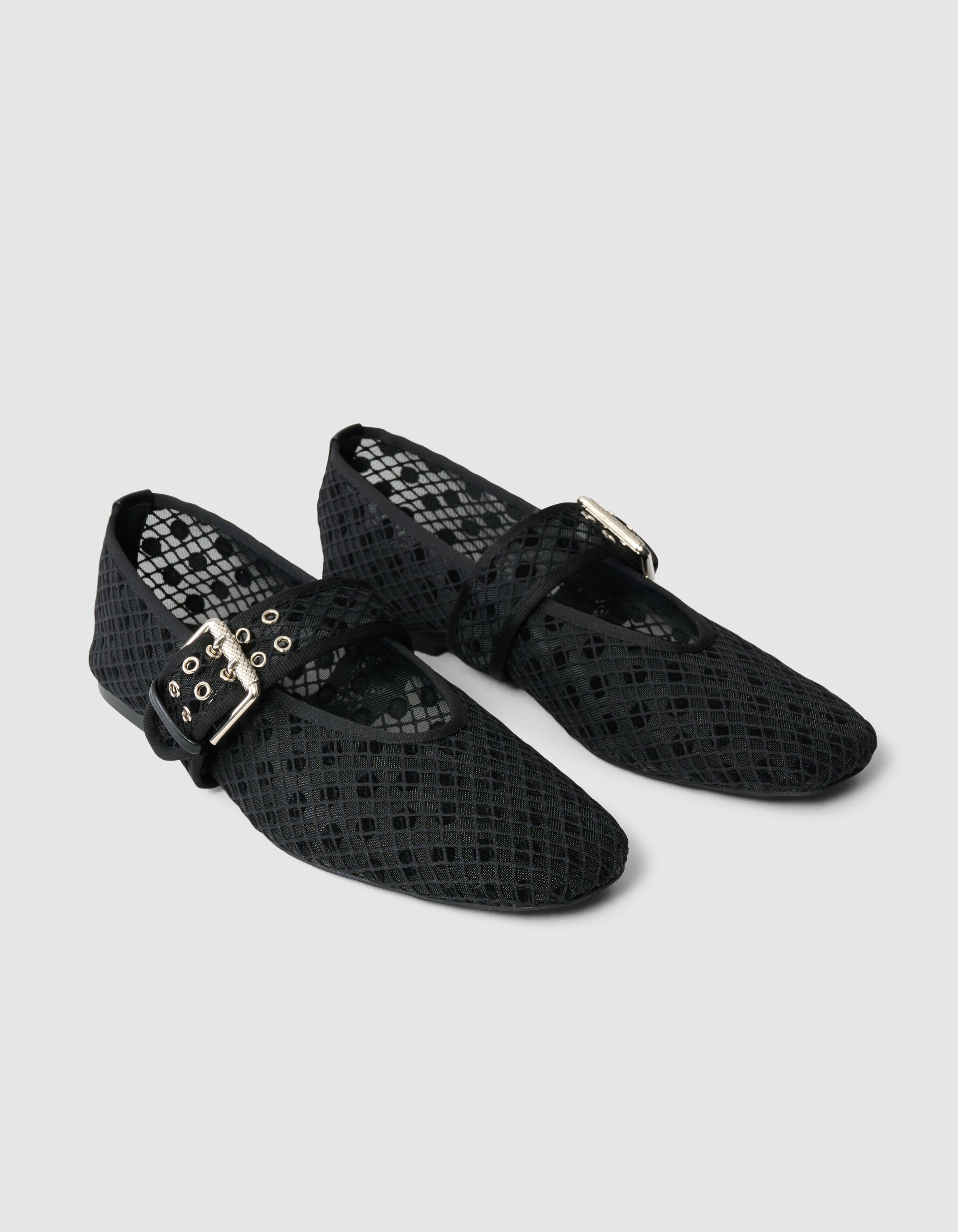 Polkadot Mesh Instapper Zwart SCHOENEN SHOEBY
